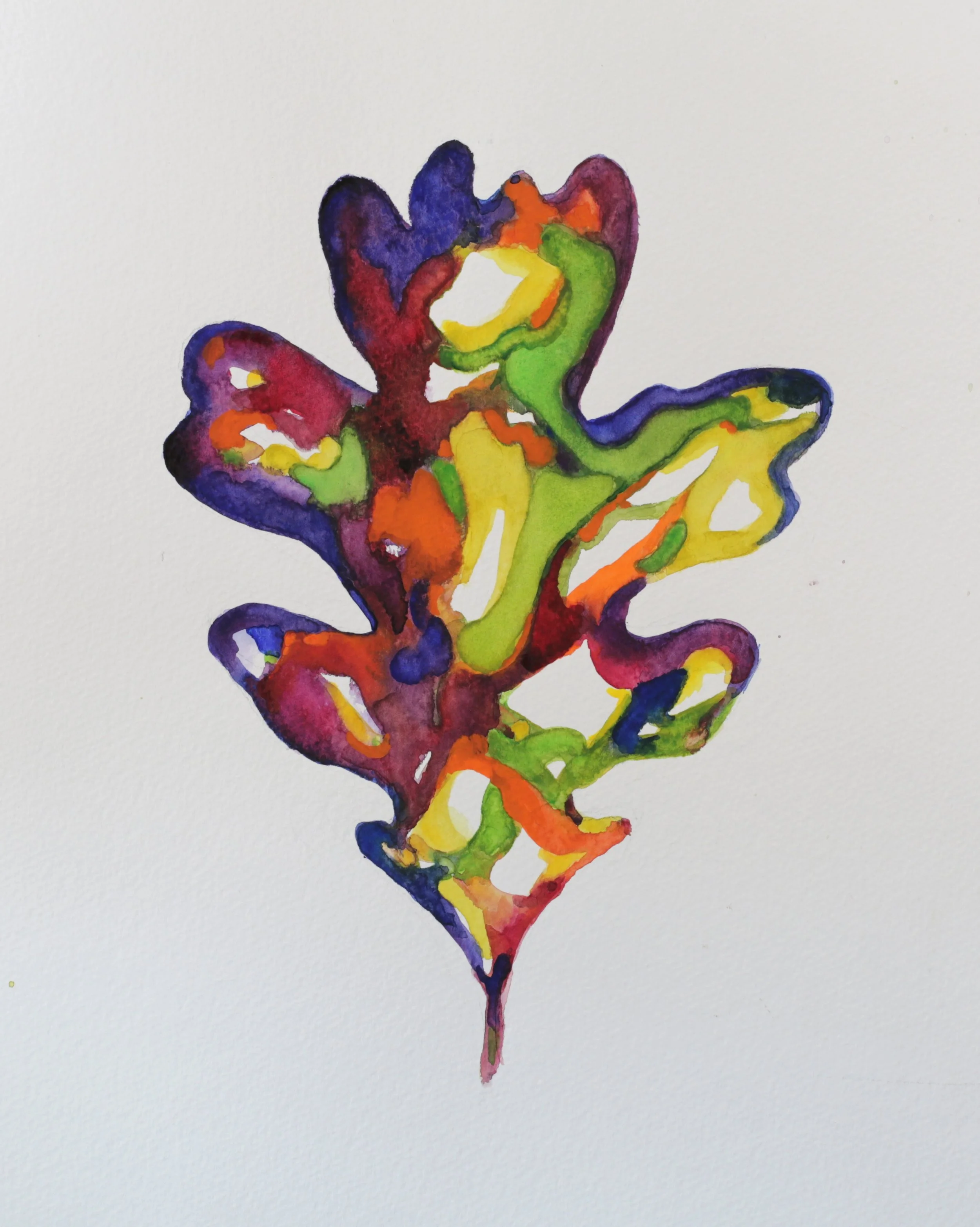 25-0310, 2017, Watercolor on paper, 15" X 11"