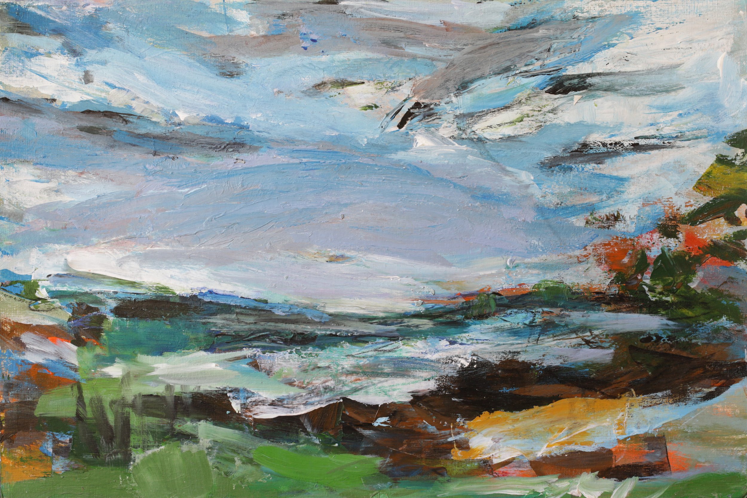 24-079, 2026, Acrylic on paper, 12" x 18"