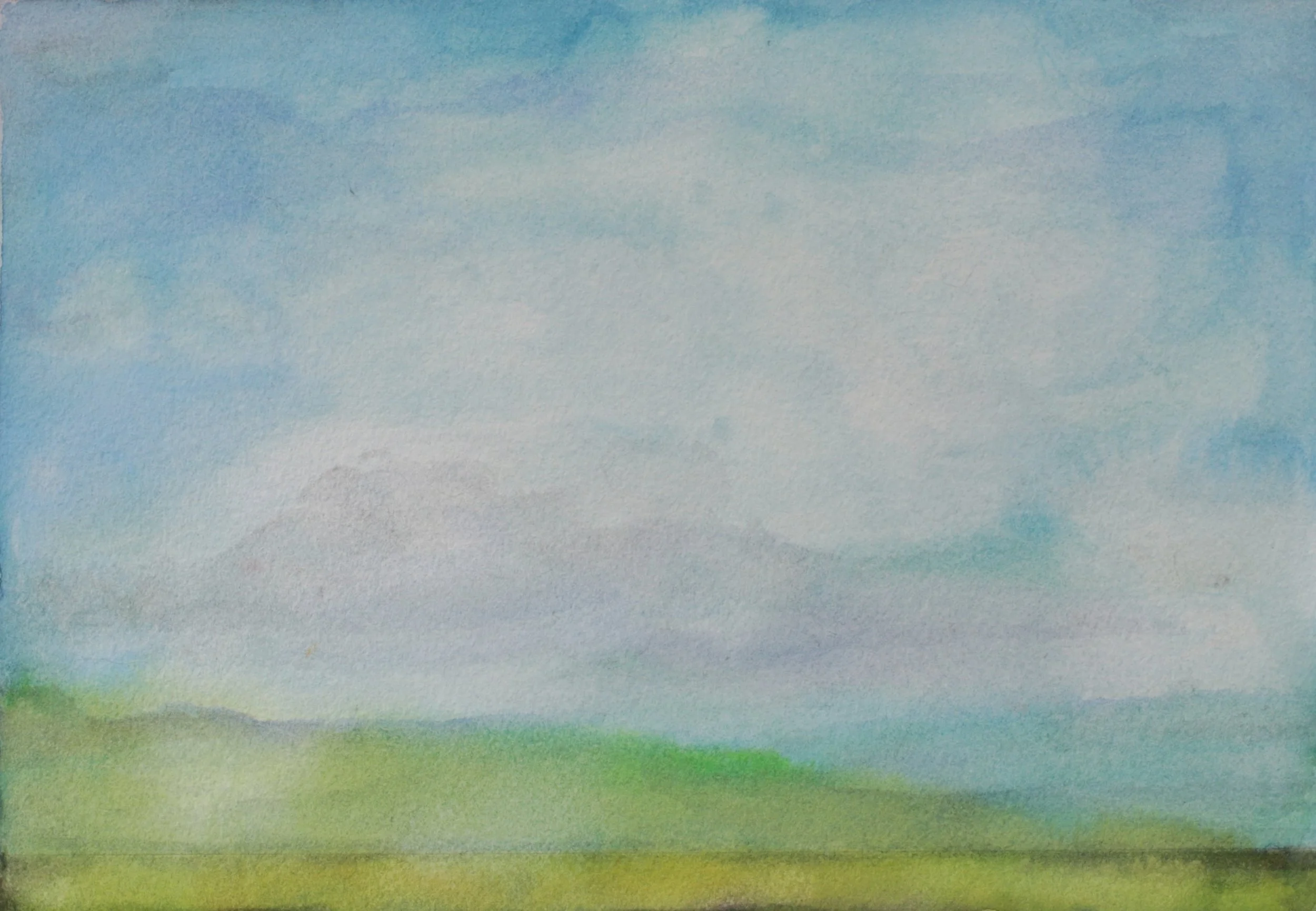 25-0353, 2023, Watercolor on paper, 7" X 10"