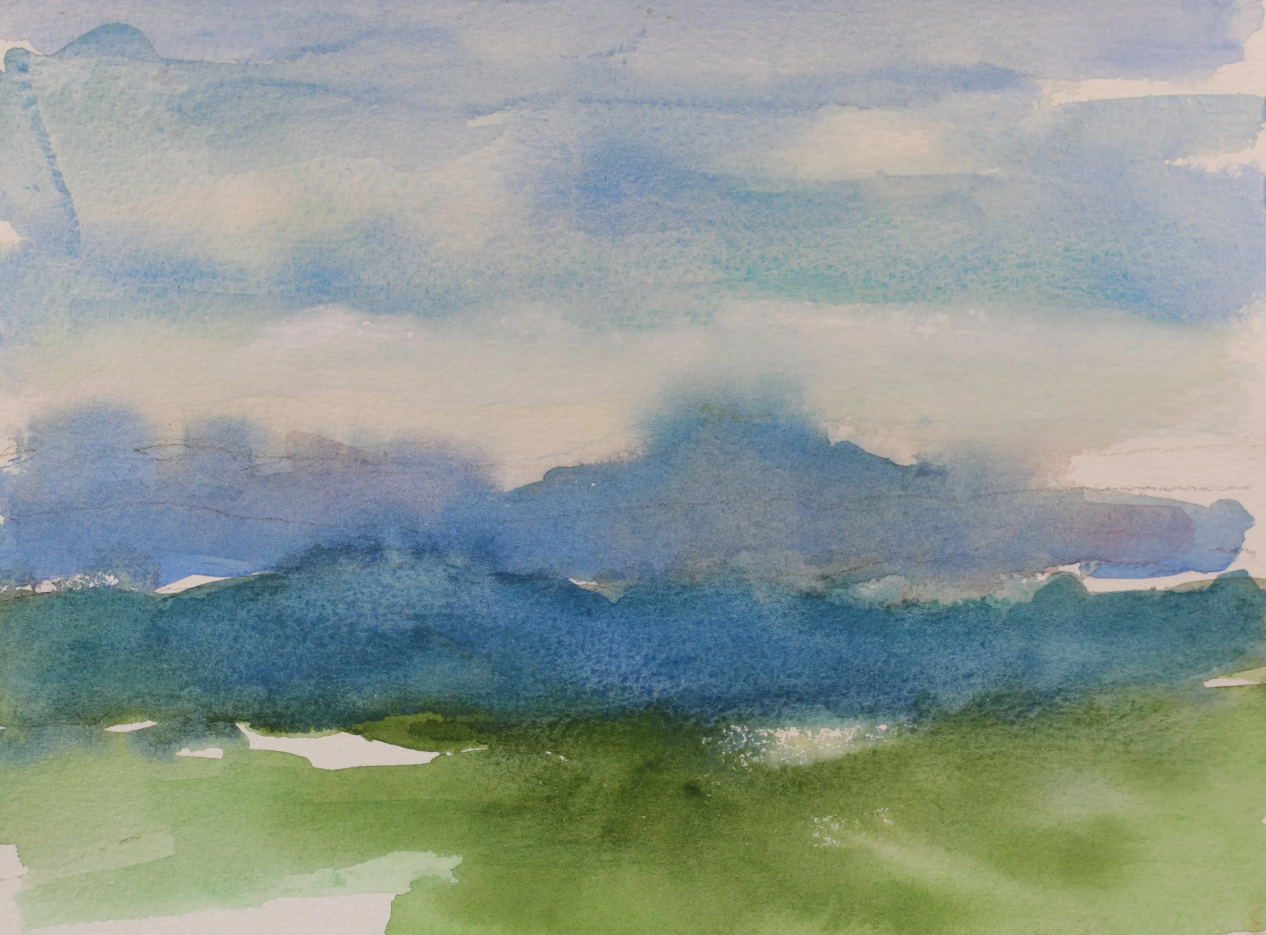 26-0305 2024, Watercolor on paper, 9" X 12"