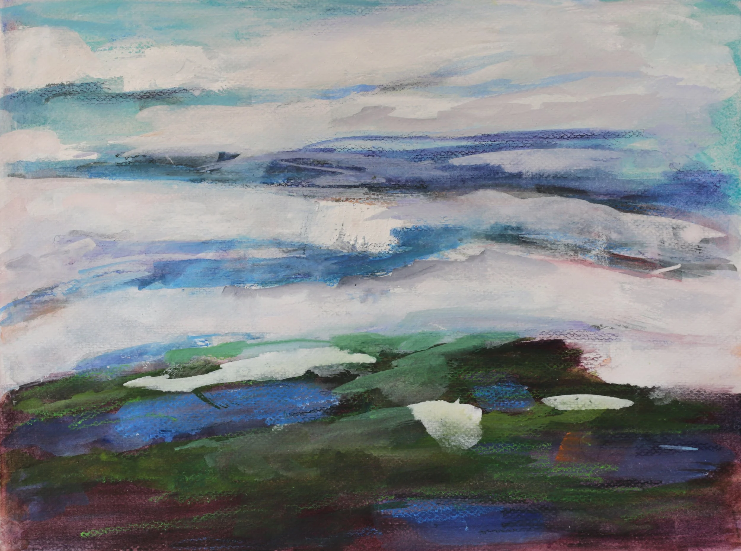 26-0327, 2023, Watercolor on paper, 9" X 12"