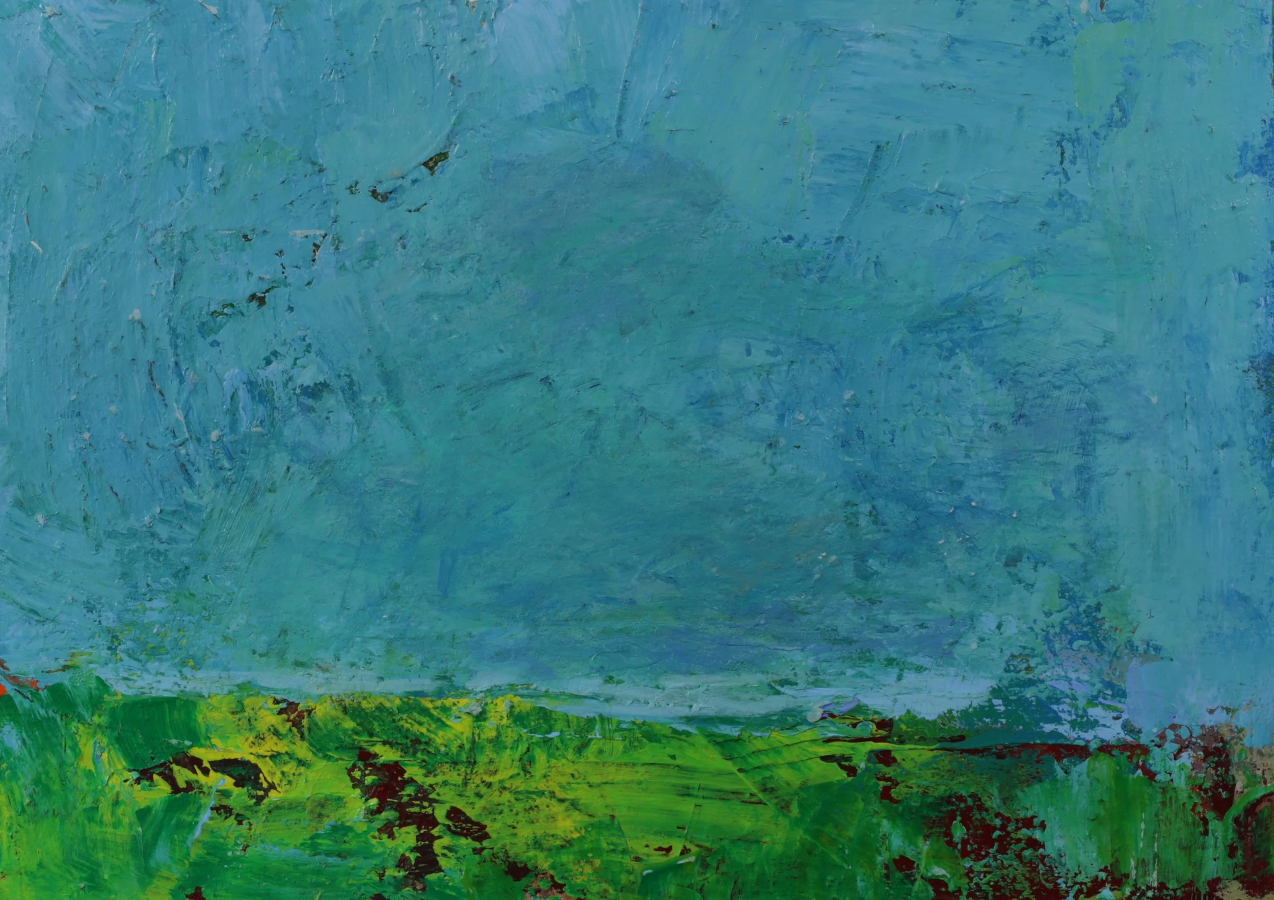 24-034, 2025, Acrylic on paper, 9" x 12"