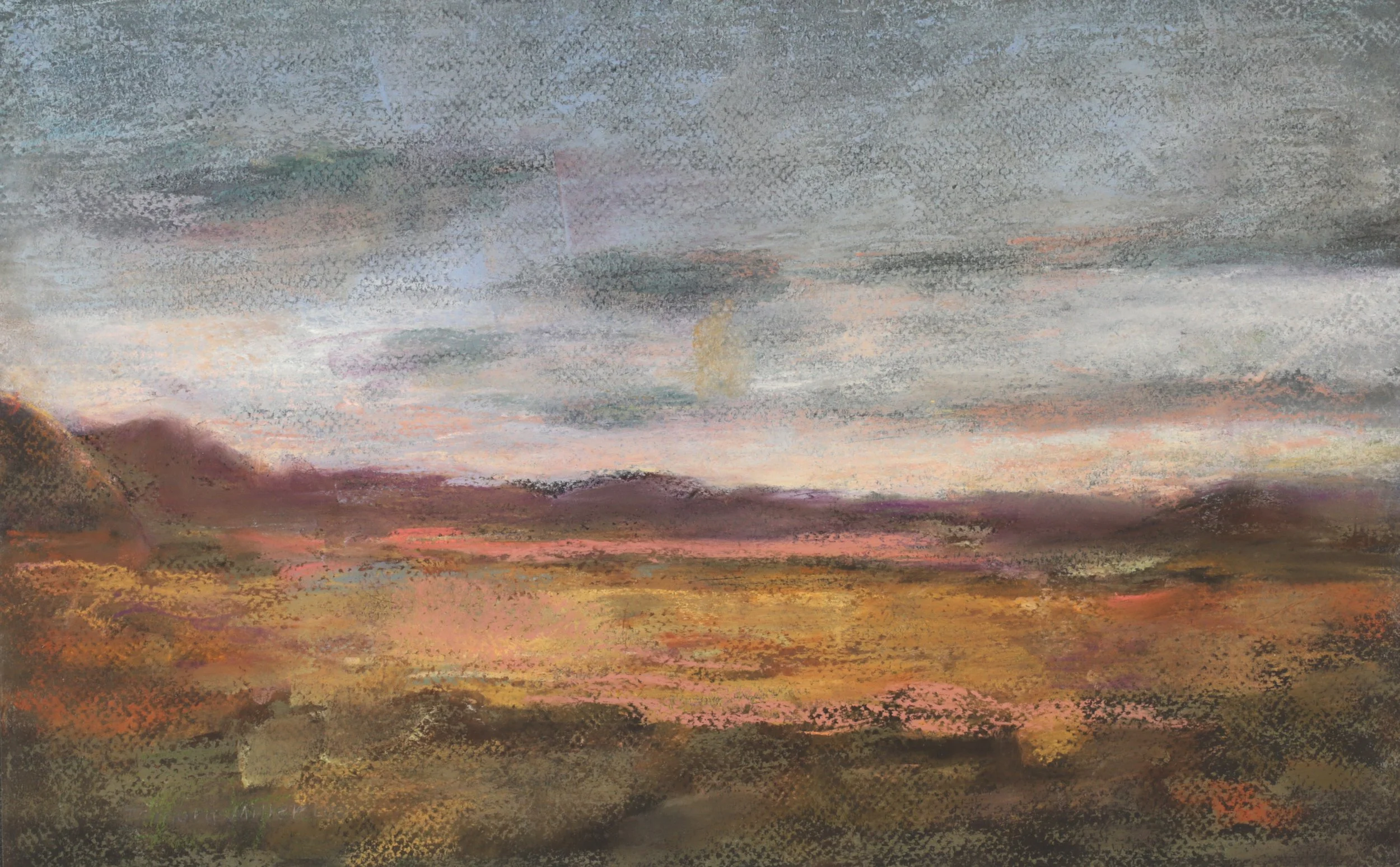 24-0249, 2025, Pastel on paper, 10" x 16"