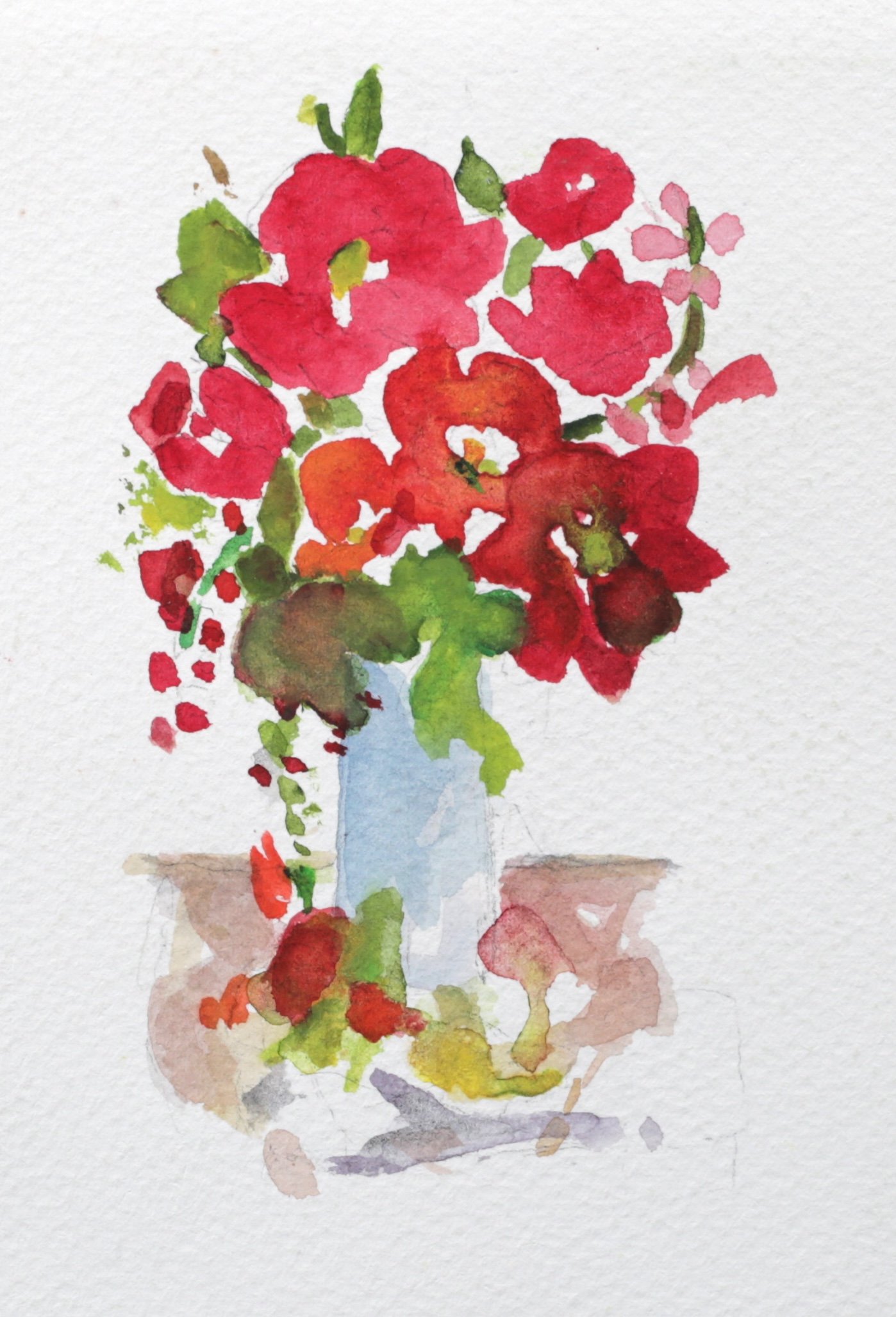 25-0362, 2023, Watercolor on paper, 5" X 3 1/2"