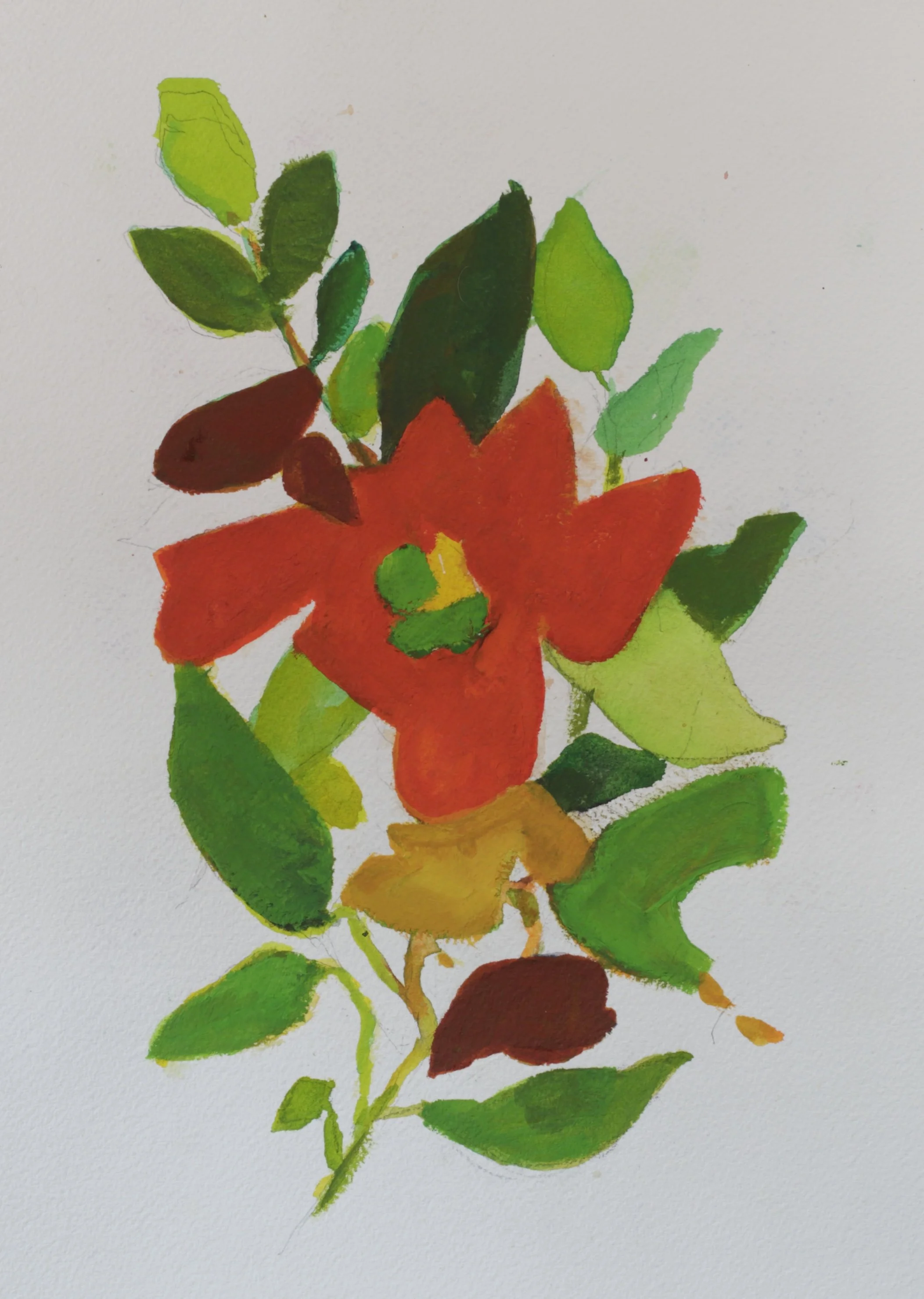26-0322, 2024, Watercolor on paper, 10 1/2" X 7"