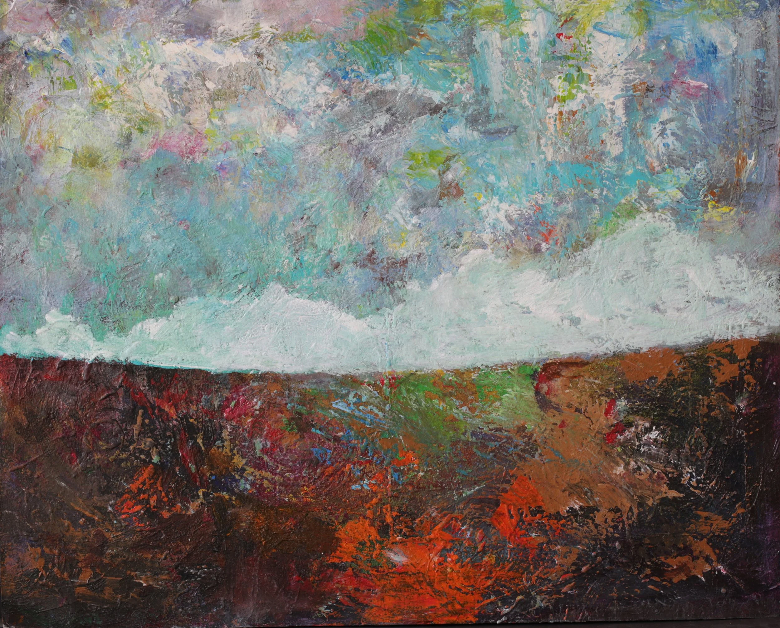 24-063, 2025, Acrylic on paper, 16" x 20"