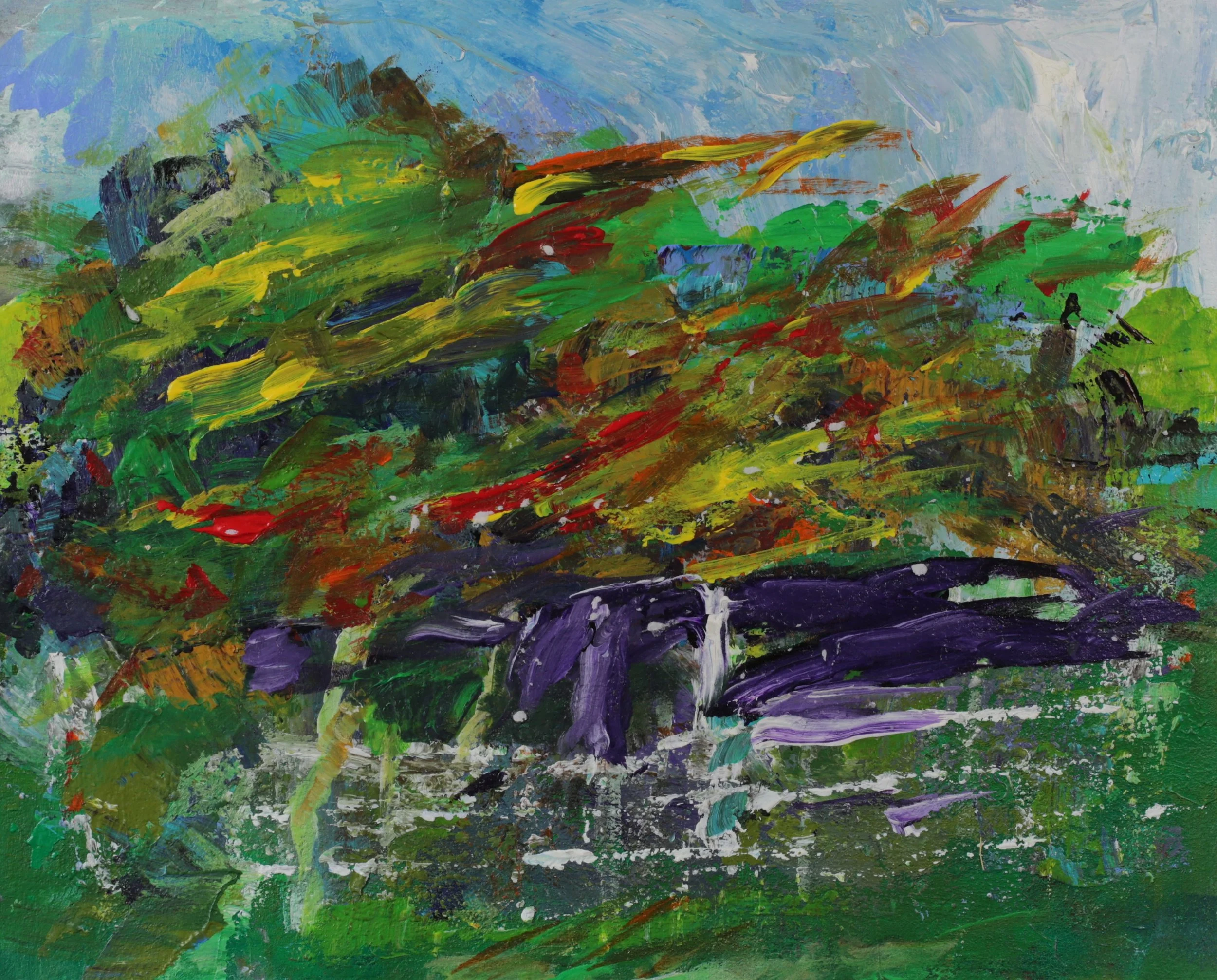 24-032, 2026, Acrylic on paper, 11" x 14"