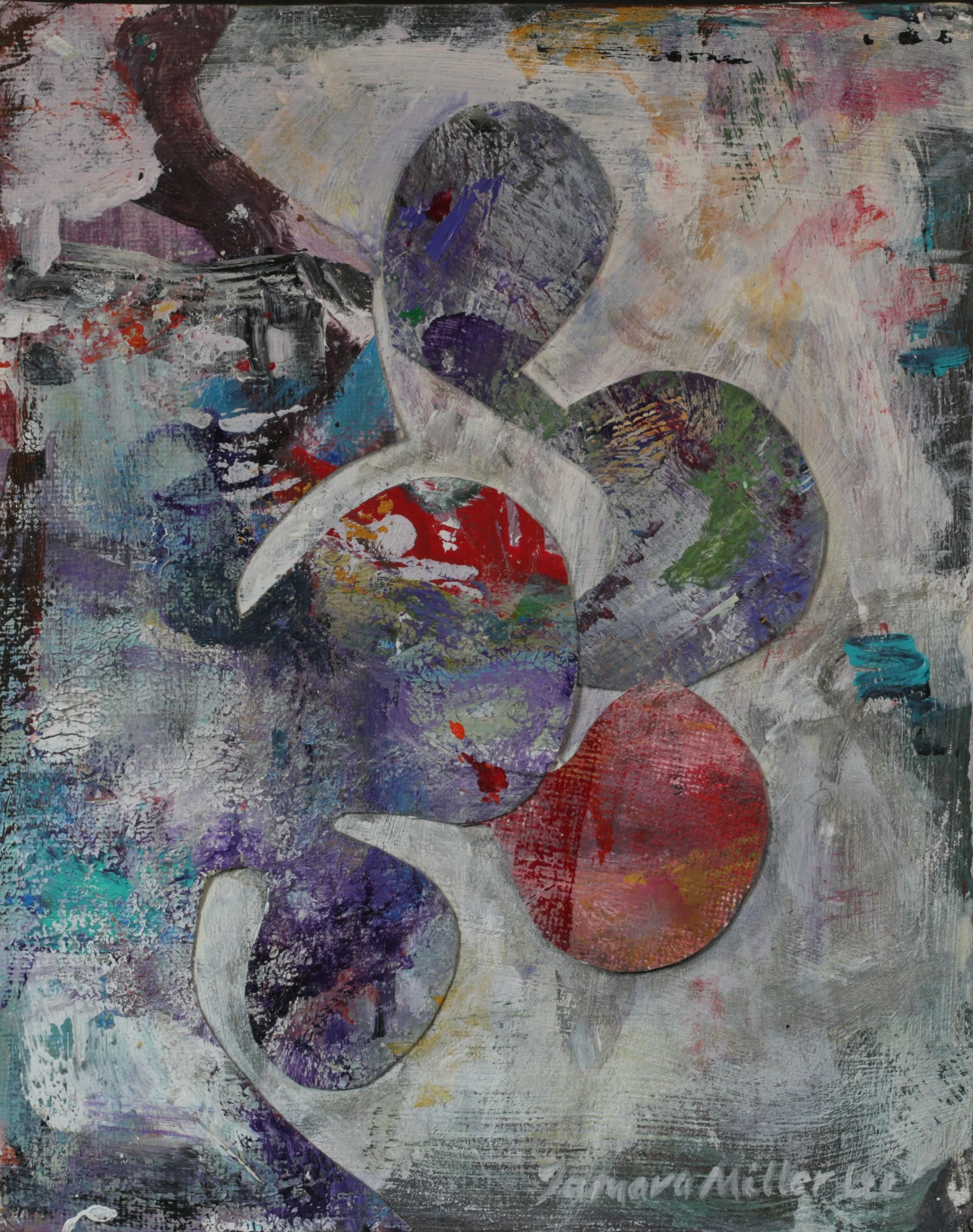 24-045, 2016, Acrylic on board, 6" x 7 1/2"
