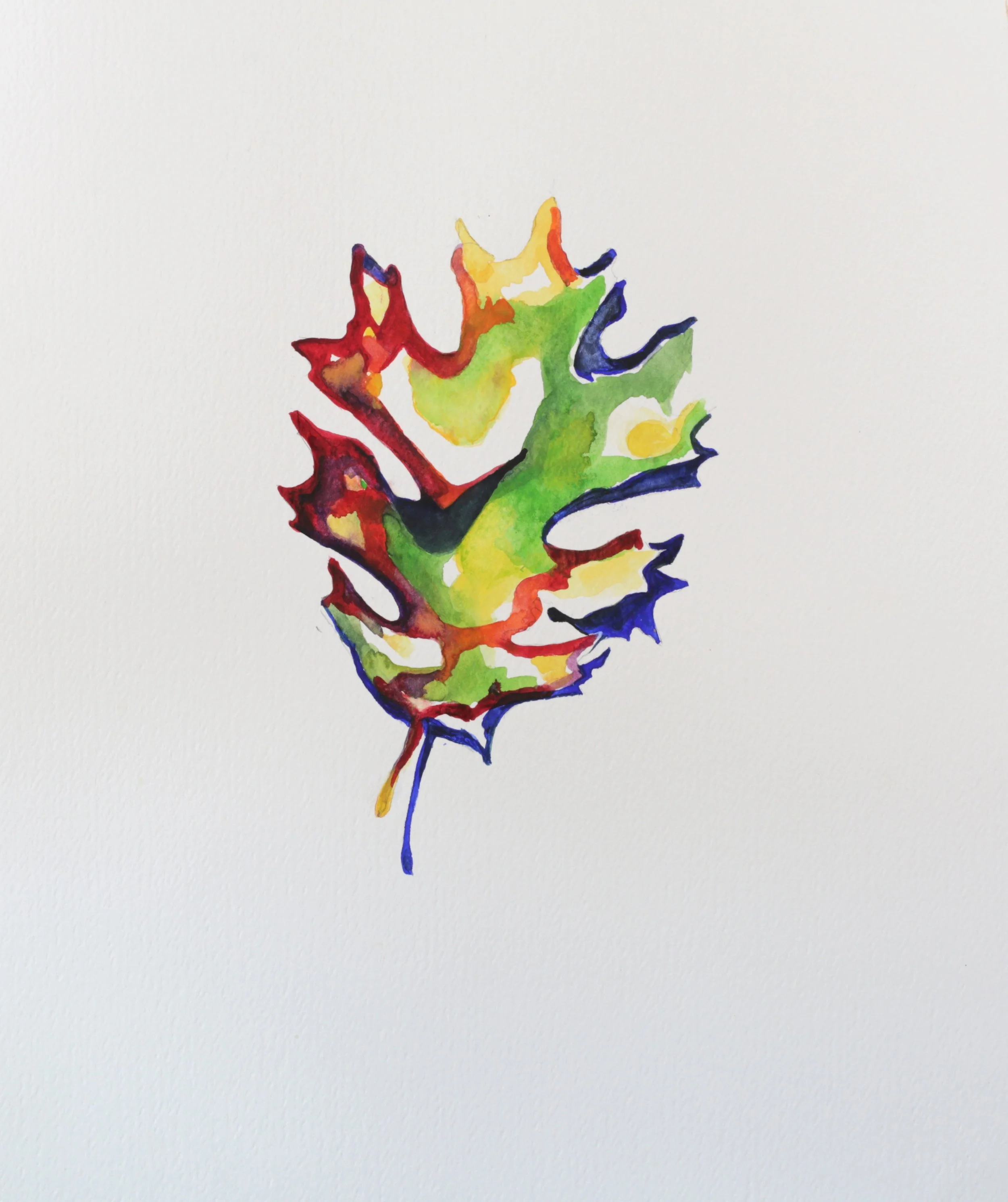 25-0319, 2017, Watercolor on paper, 15" X 11"