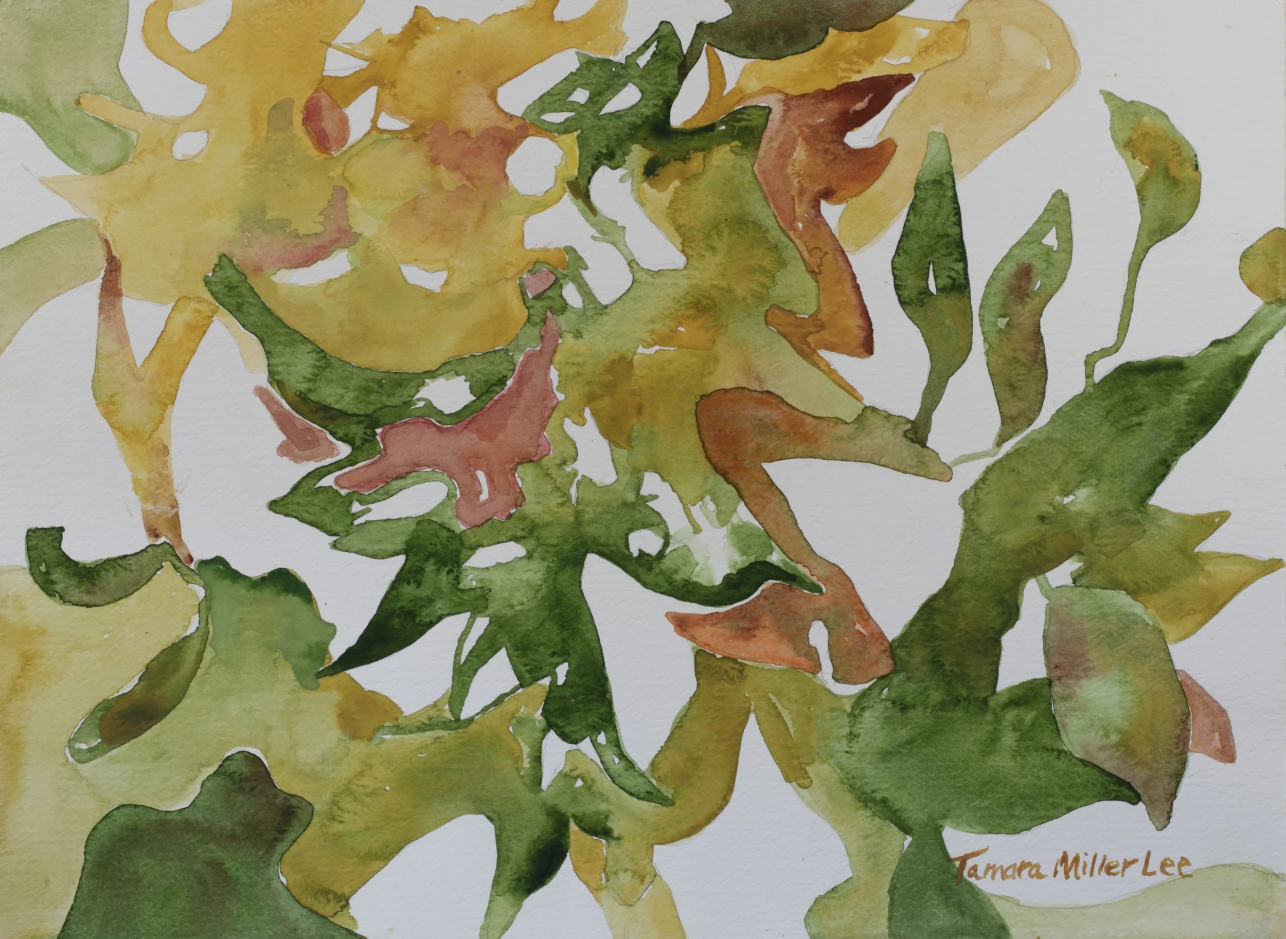 24-0399, 2018, Watercolor on paper, 15" X 11"