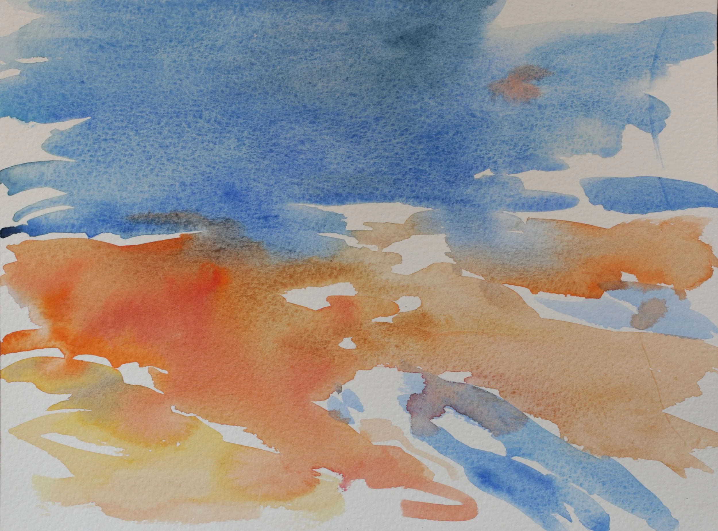 26-0325, 2024, Watercolor on paper, 9" X 12"
