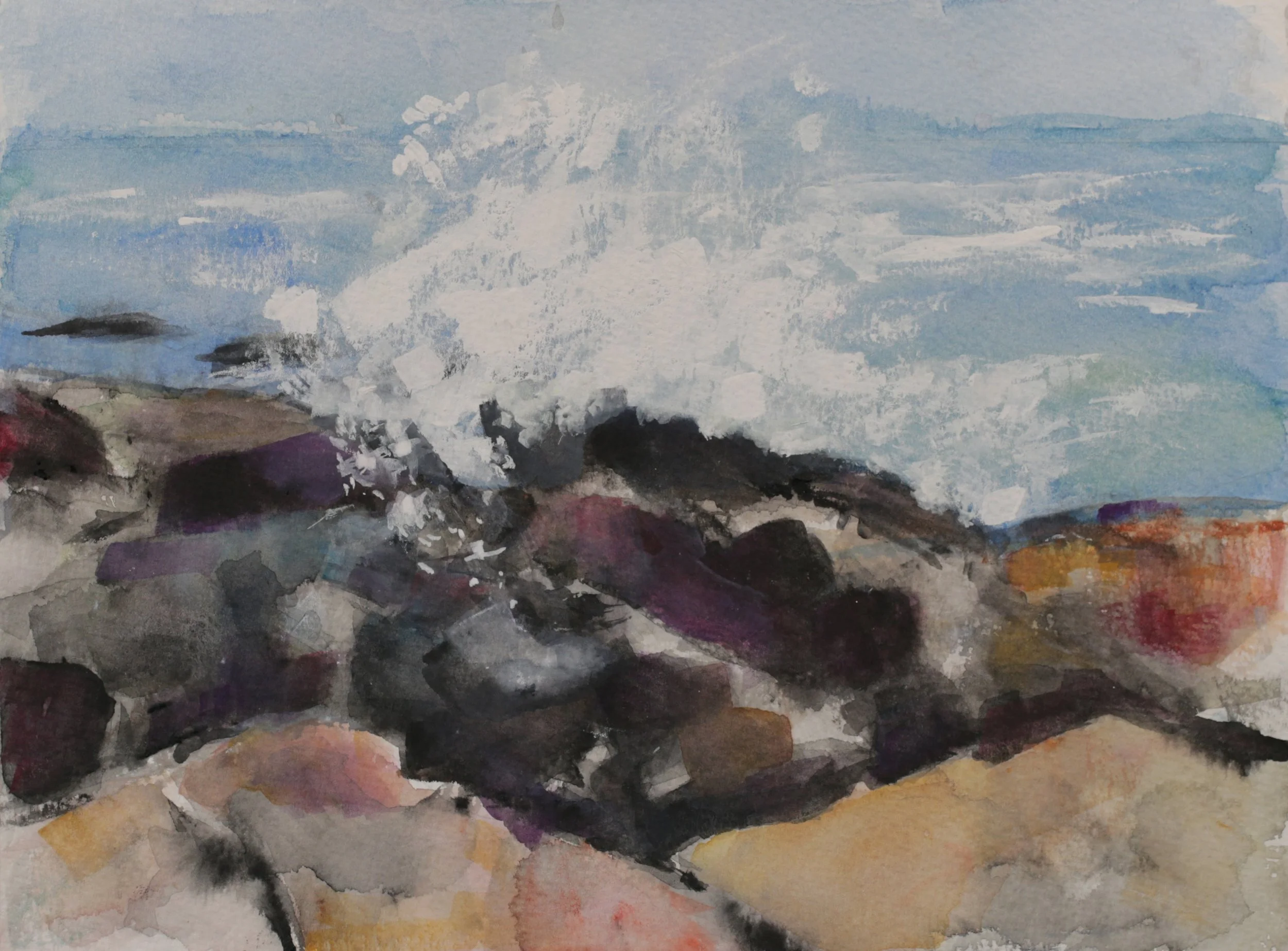 26-0307, 2024, Watercolor on paper, 9" X 12"