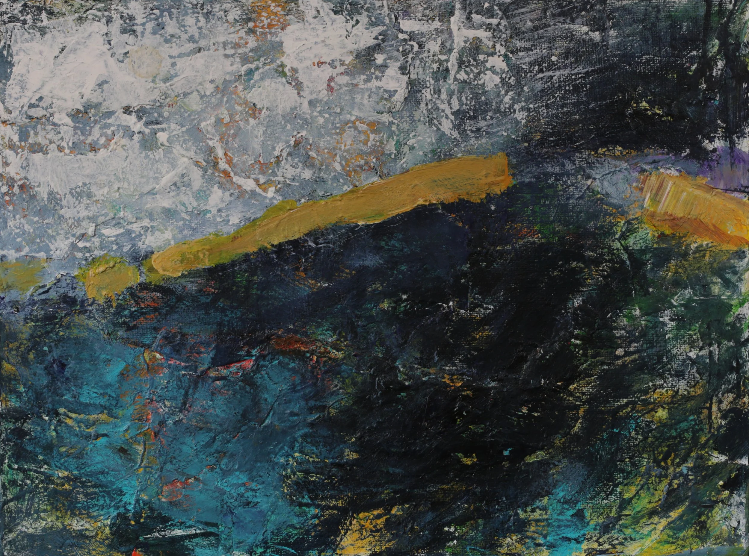 24-047, 2026, Acrylic on panel, 9" x 12"