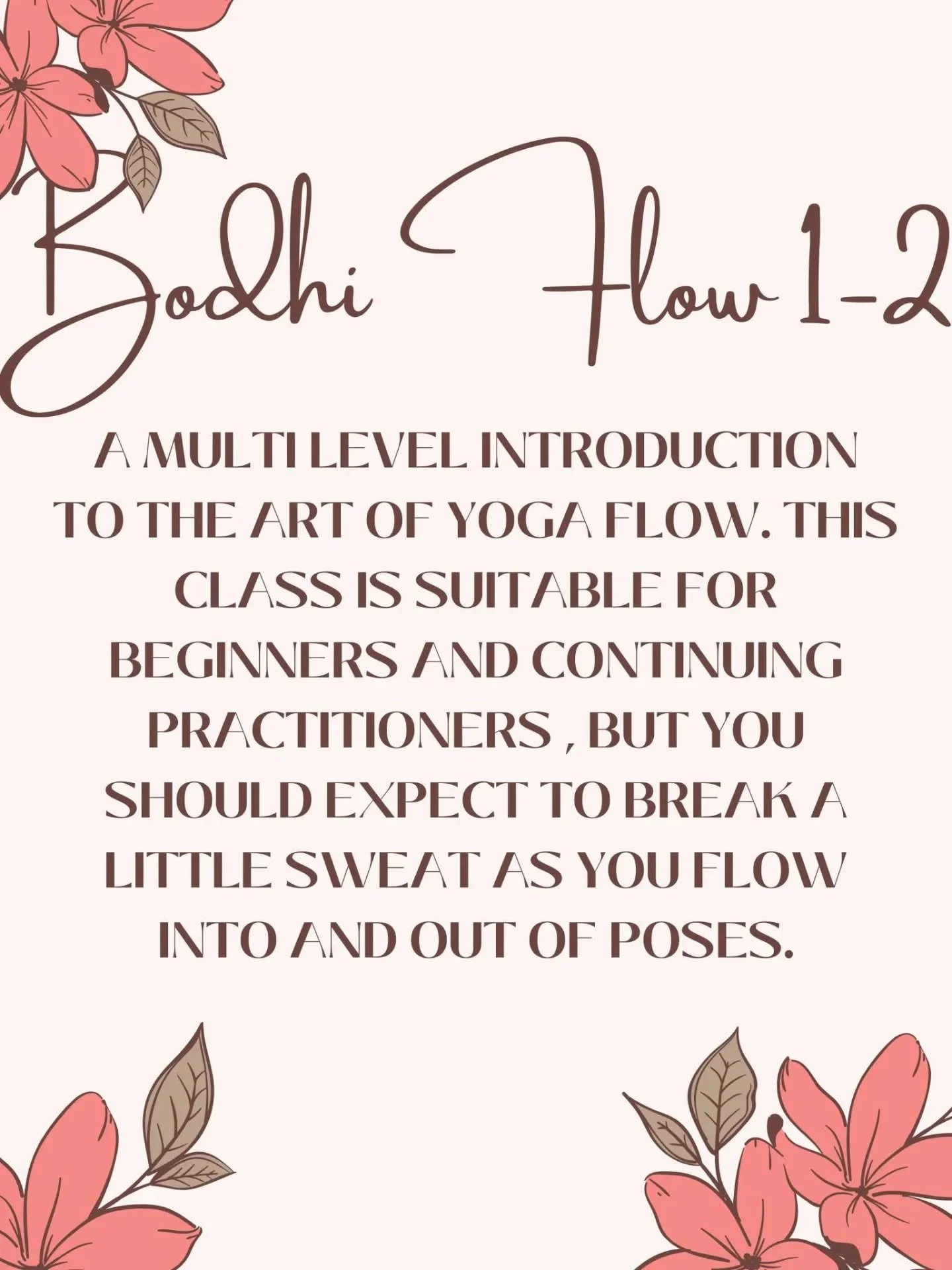 3 more days of Tapas week with 5$ classes! 

 Hope you've enjoyed classes as much as we have enjoyed seeing some new faces!  Always a special week at Bodhi Tree!  Tomorrows class is Bodhi Flow 1-2 with Michelle, come on down to wonderful 13th Ave and