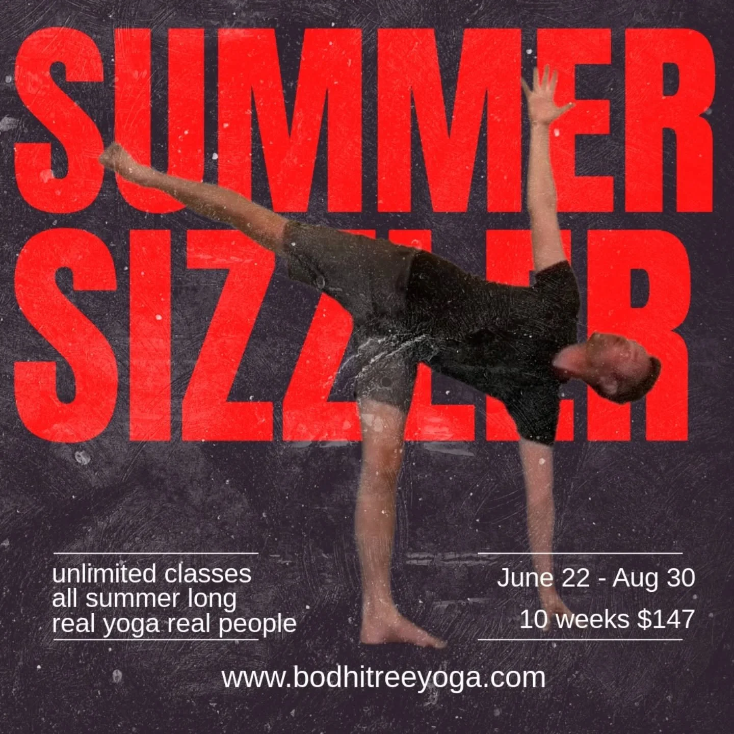 It's back!! Summer Sizzler passes go on sale online at midnight....but wait, theres more: 

Cathedral Arts Fest street fair is tomorrow. Buy your pass at the Arts Fest and you will be automatically entered to win a month of unlimited yoga so you can 