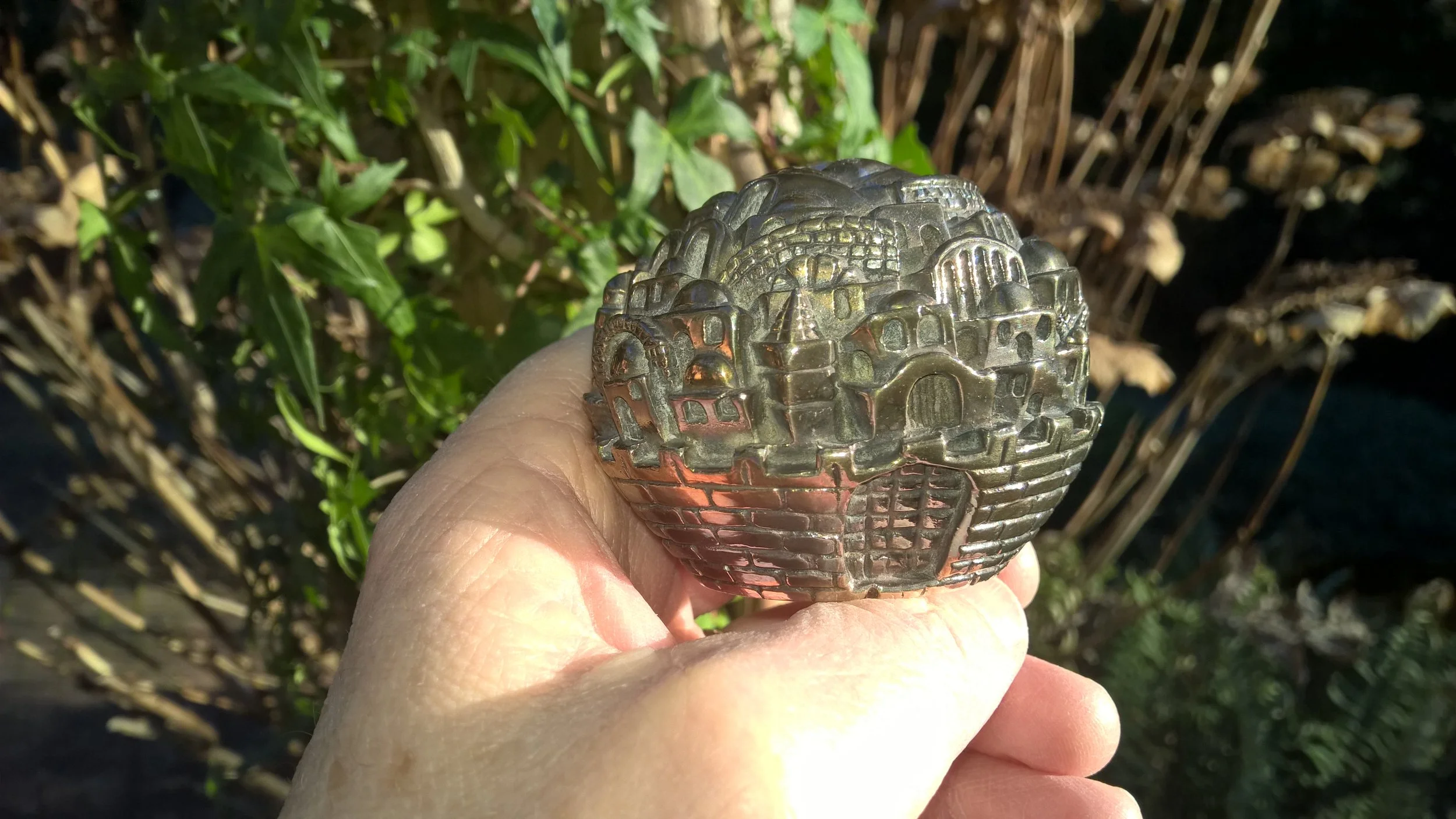 Replica of a sculpture of ancient Jerusalem.