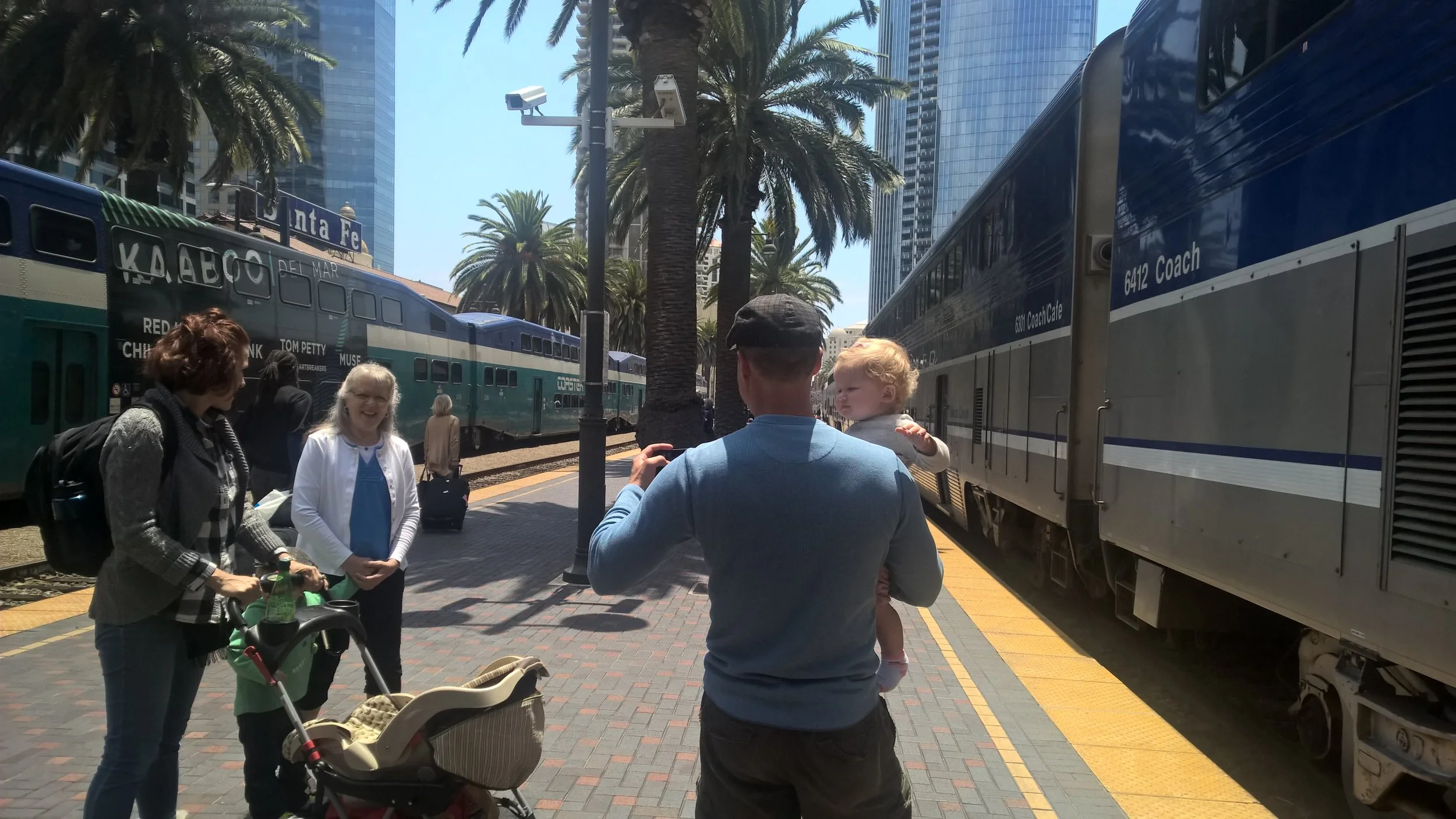 Arriving at San Deigo Union Station. 