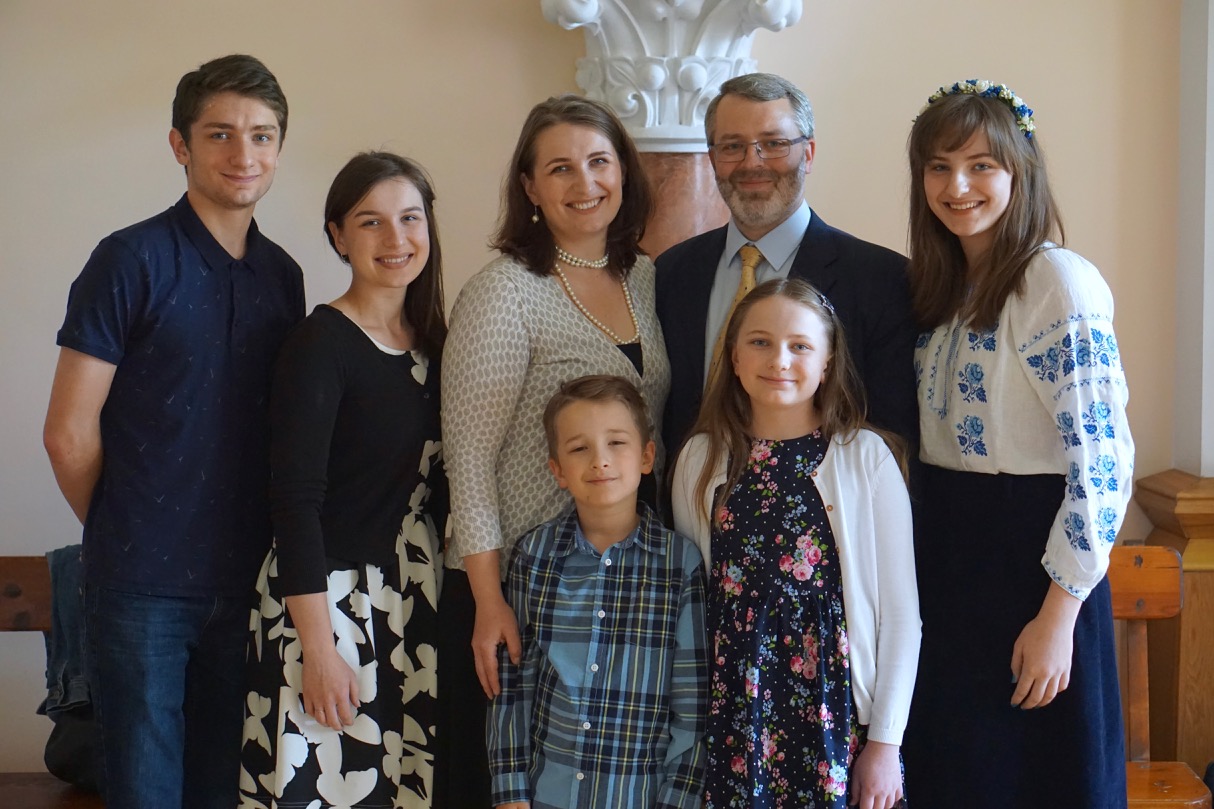 Left to right are Mishael, Naomi, Christina, Caleb and Noelle with Nickolas and Anastasia in front. 