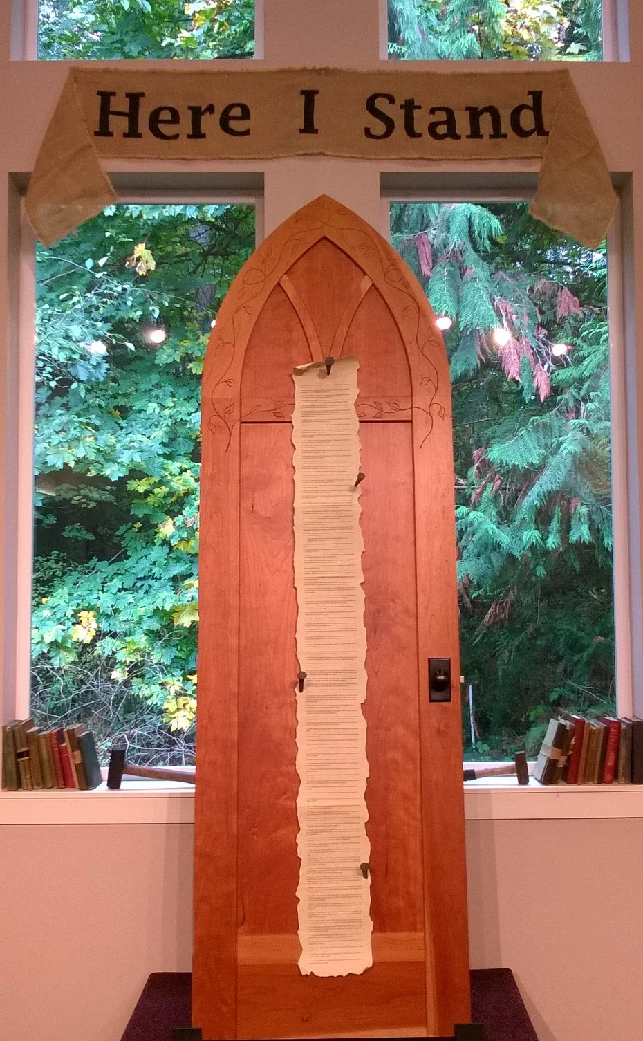 Click here to read the 95 theses. http://www.iclnet.org/pub/resources/text/wittenberg/luther/web/ninetyfive.html