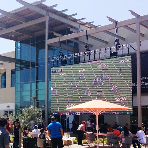 One of the greatest things about the fall is that football season starts. Sure you could watch a game at home but it's nothing like a 20-foot LED screen. Bring your friends and wear your jersey of choice.