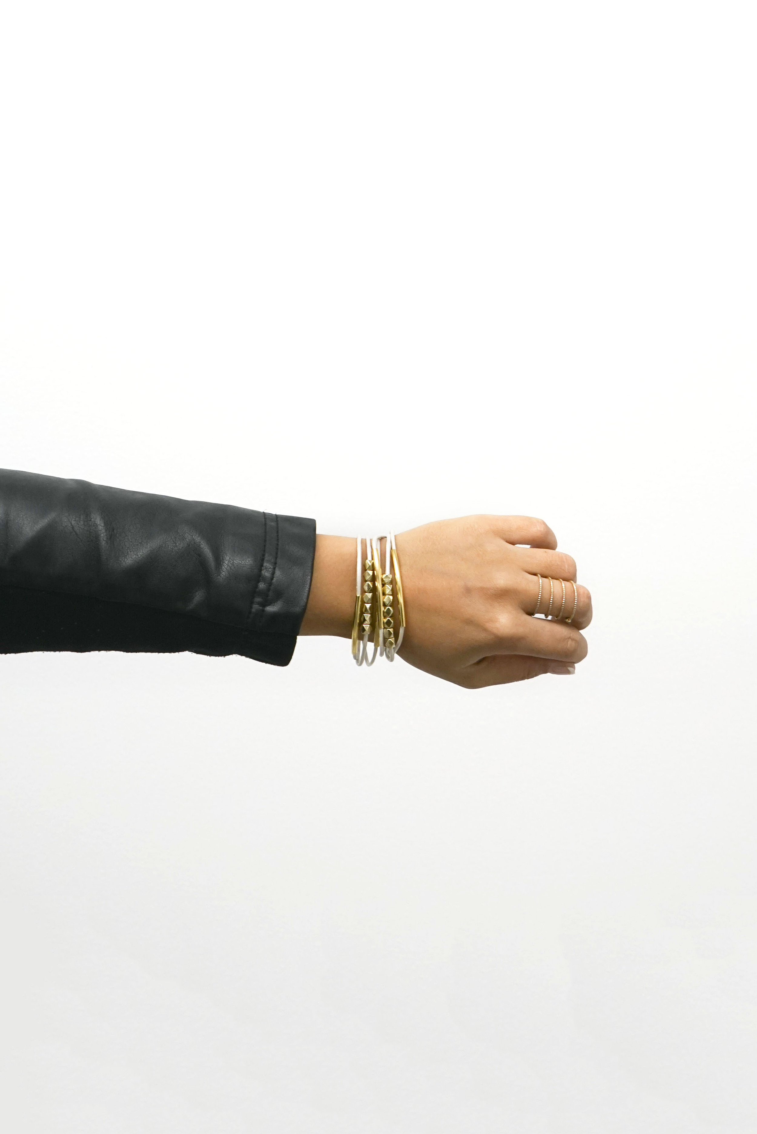 DIY Multi-Strand Leather Bracelet