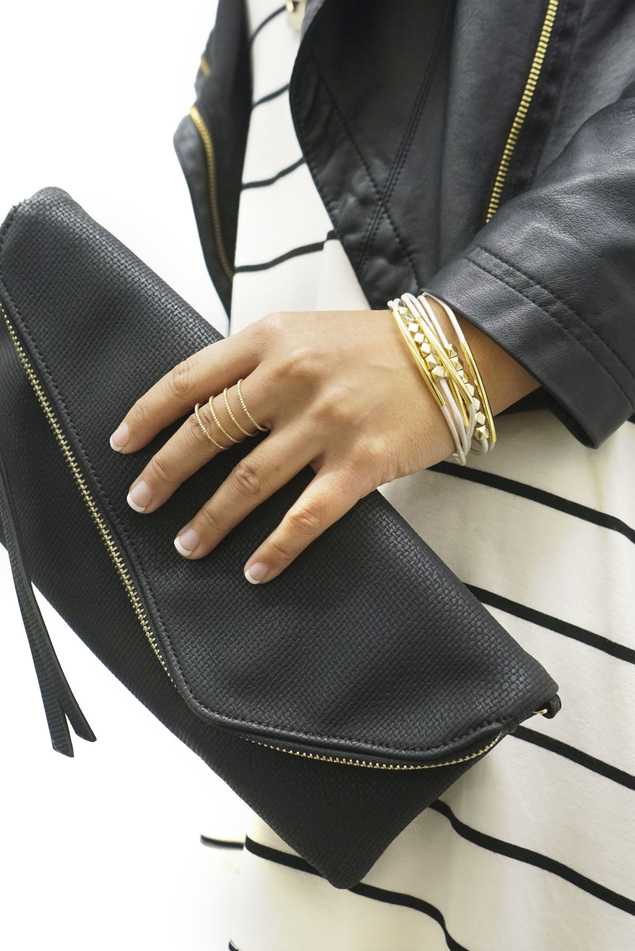 DIY Multi-Strand Leather Bracelet