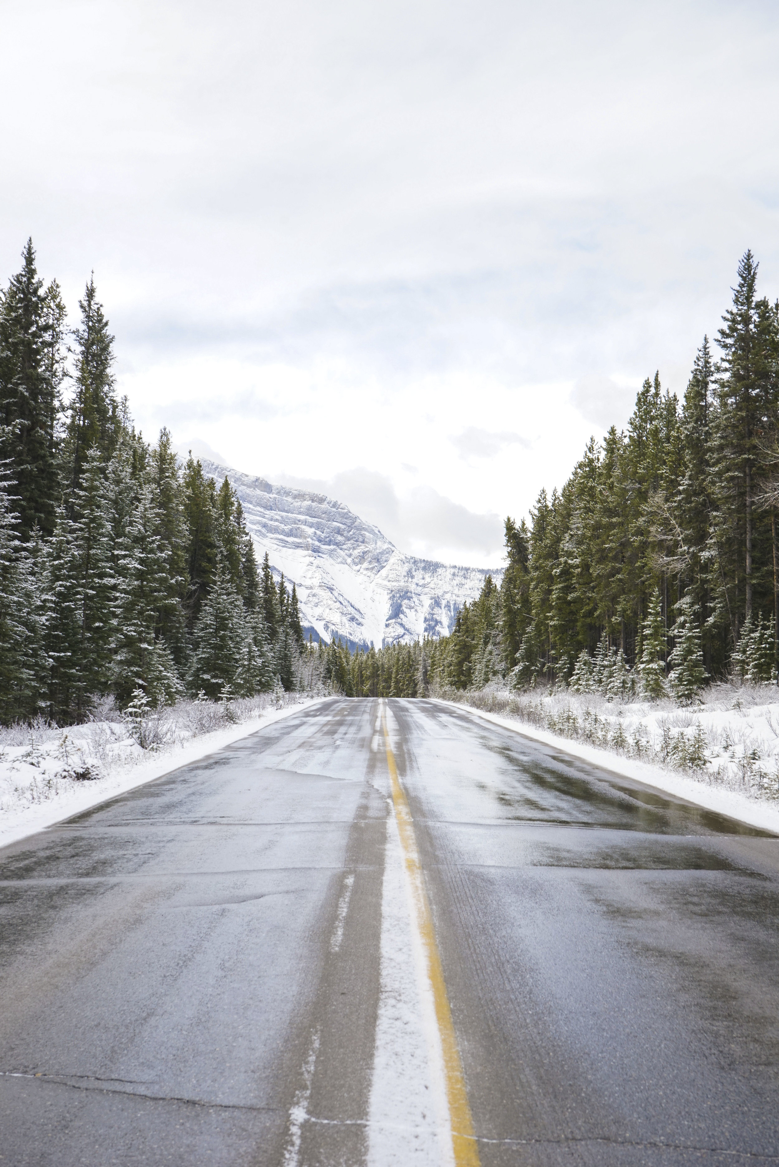 The beautiful Banff, Alberta in winter