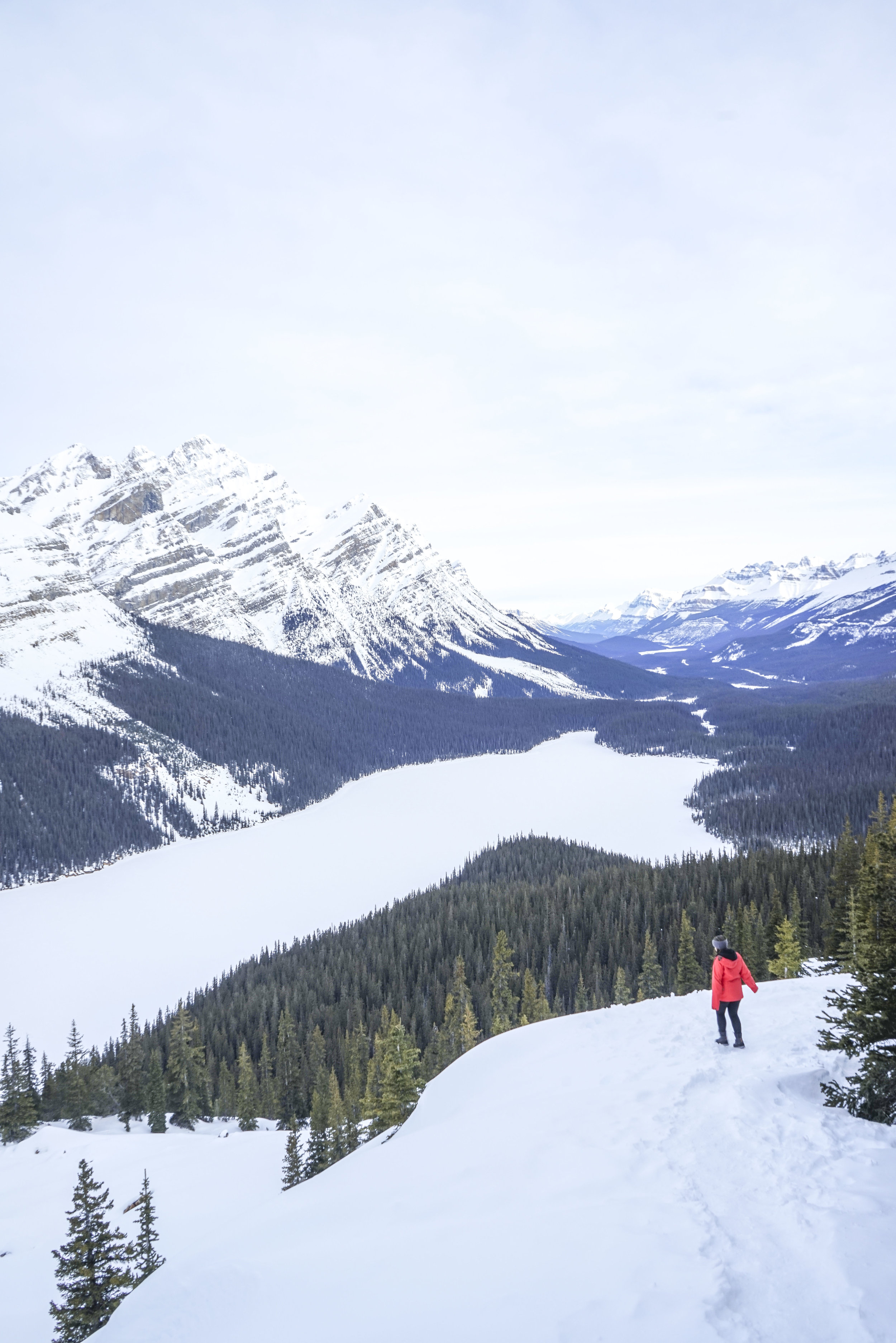 The beautiful Banff, Alberta in winter