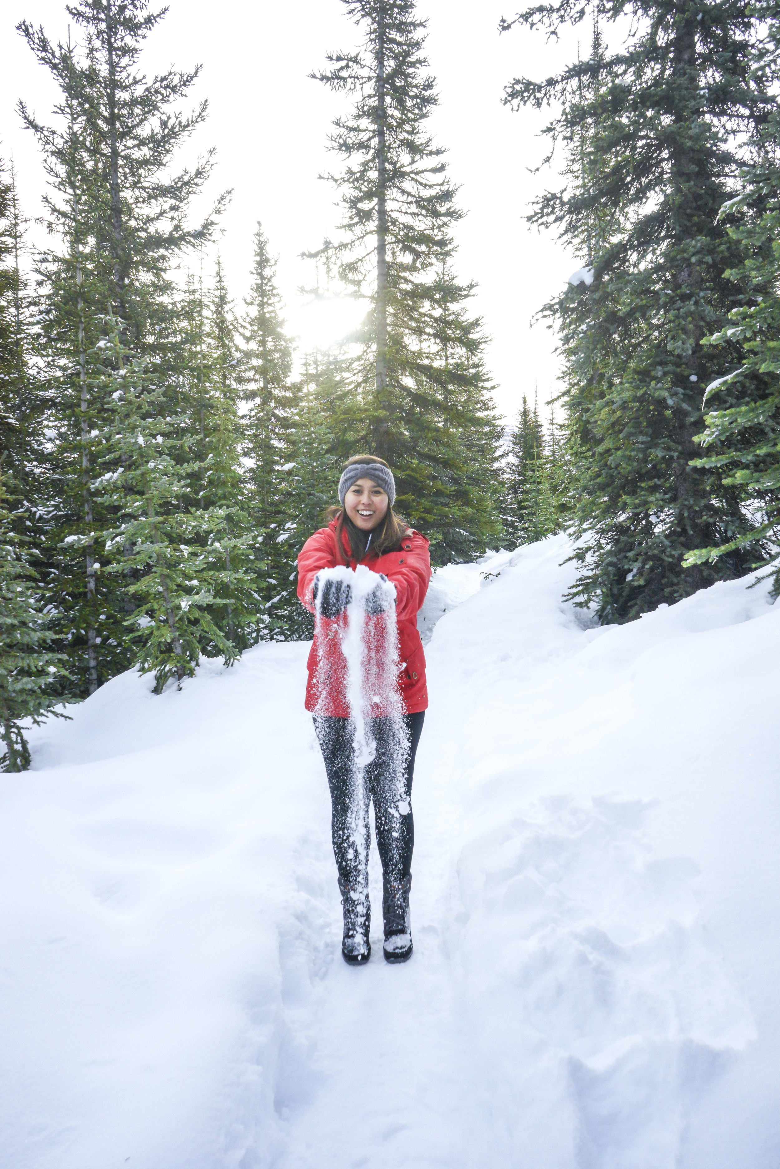 The beautiful Banff, Alberta in winter