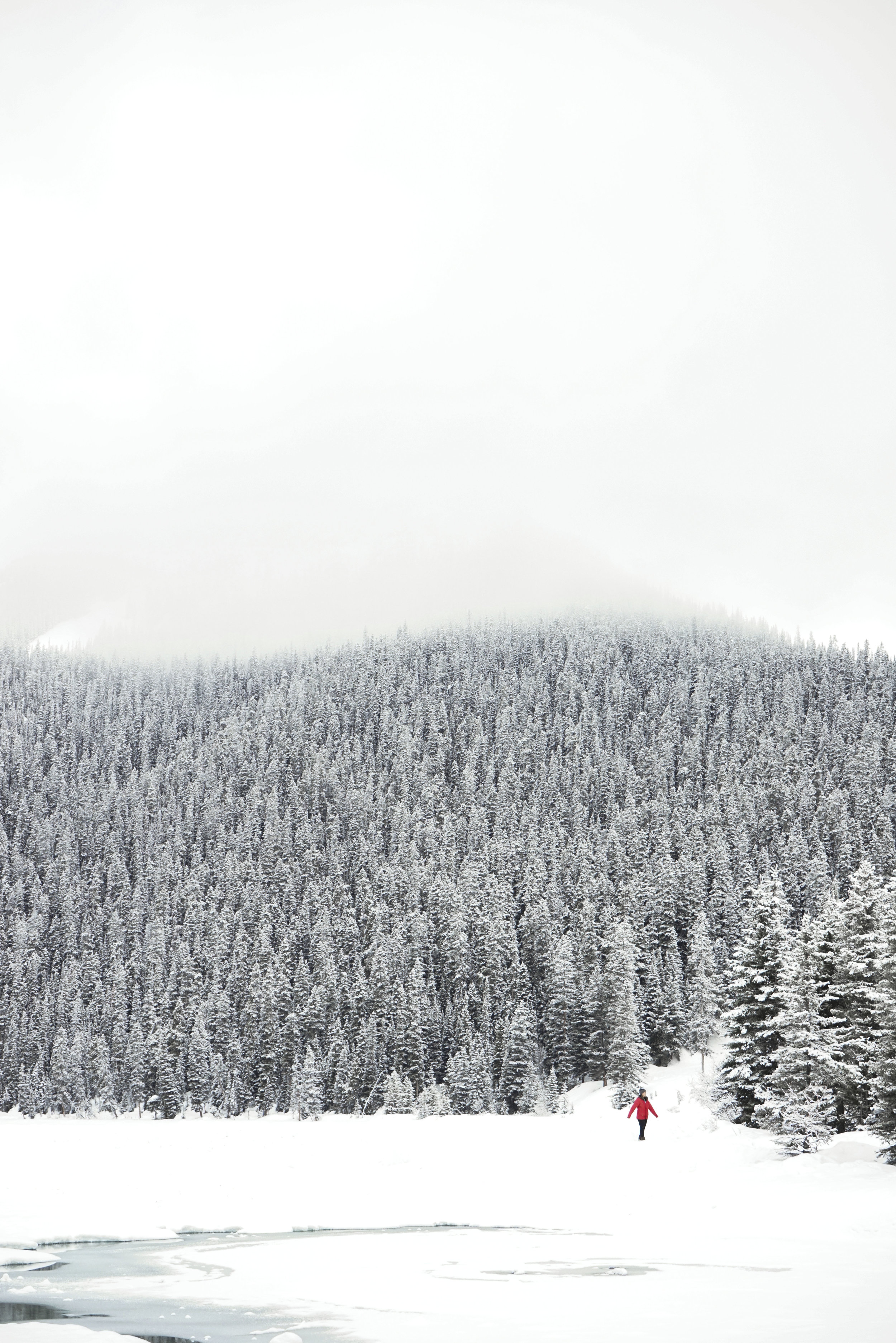The beautiful Banff, Alberta in winter