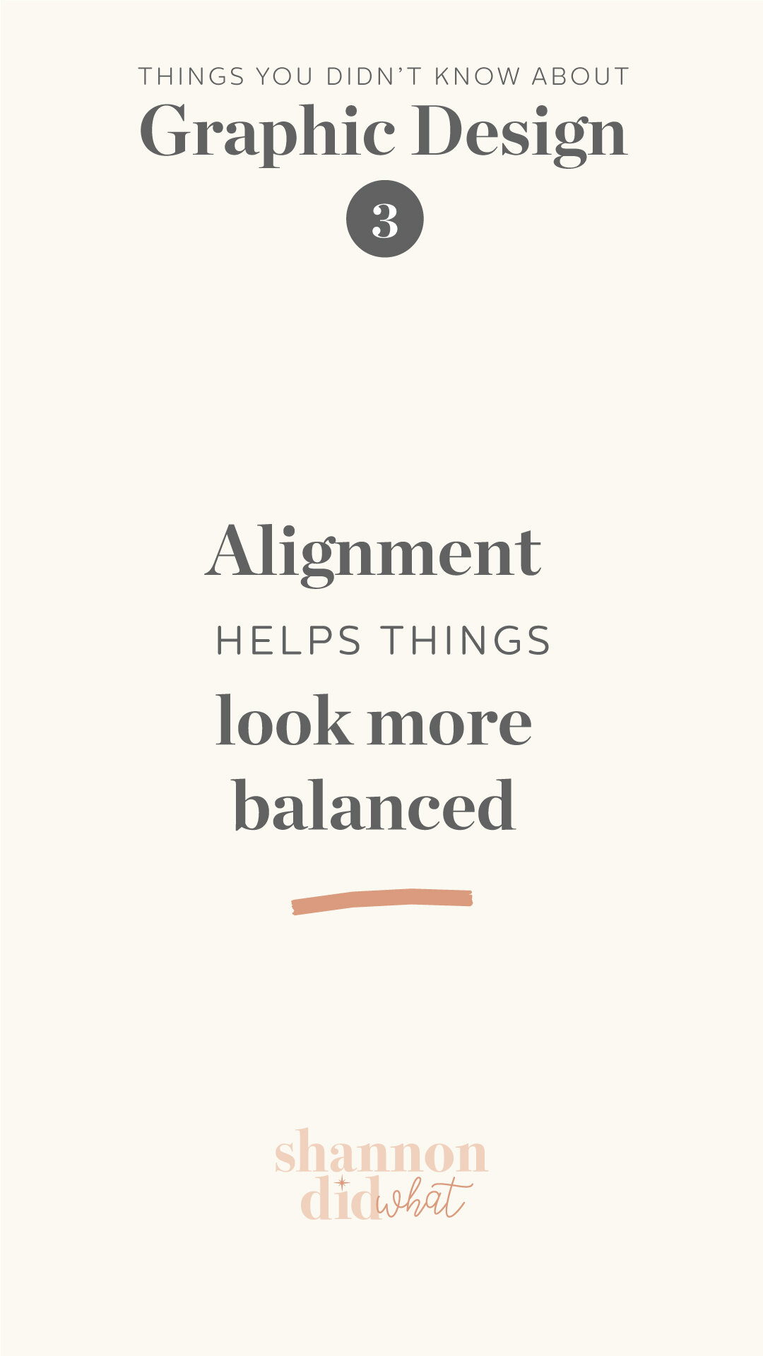 Things you didnt know about Graphic Design  - Alignment helps things look more balanced (Copy) (Copy)