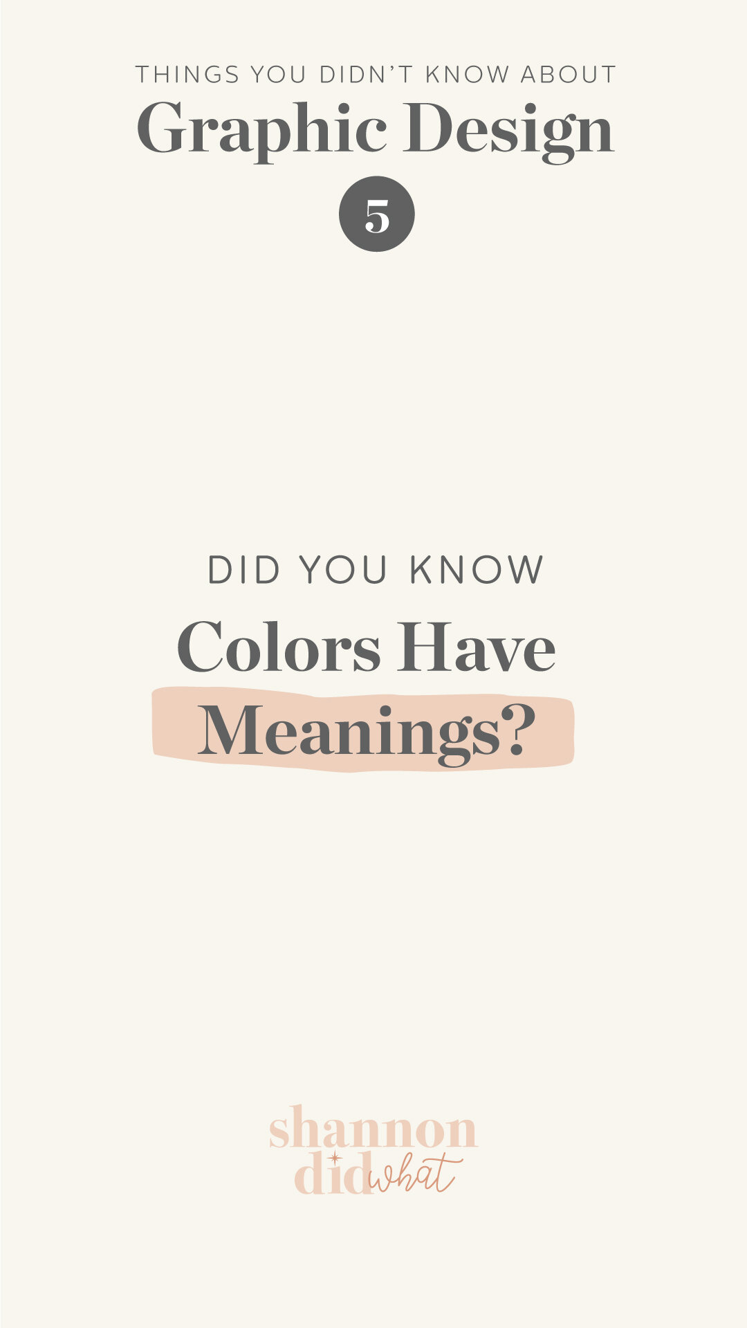 Things you didnt know about Graphic Design  - Colors have meanings (Copy) (Copy)