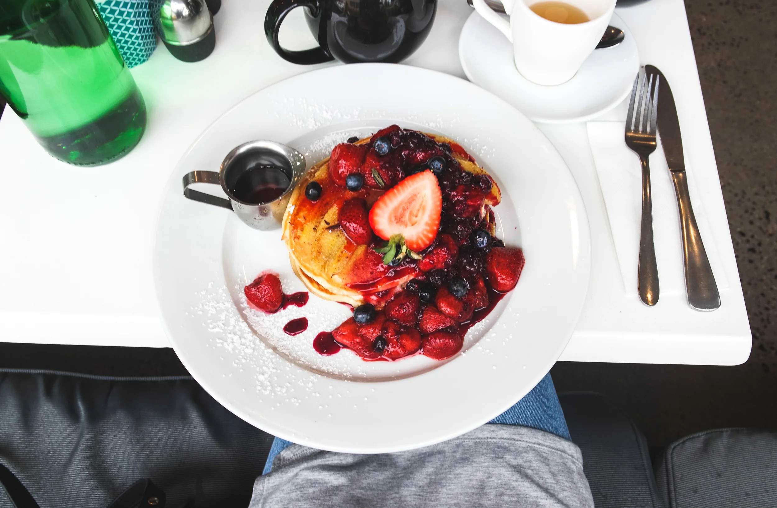 Indulgent pancakes at DIP in Byron 