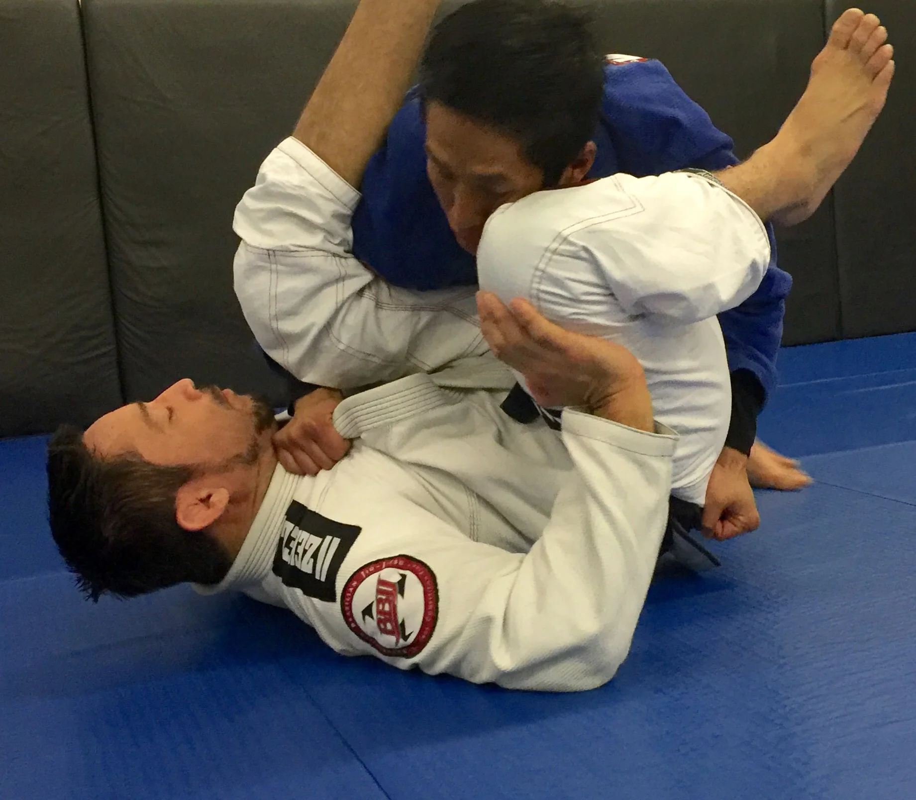 Post against your hip to stop your opponent from collapsing your legs. This often provides a few more seconds for a better guard recovery. 