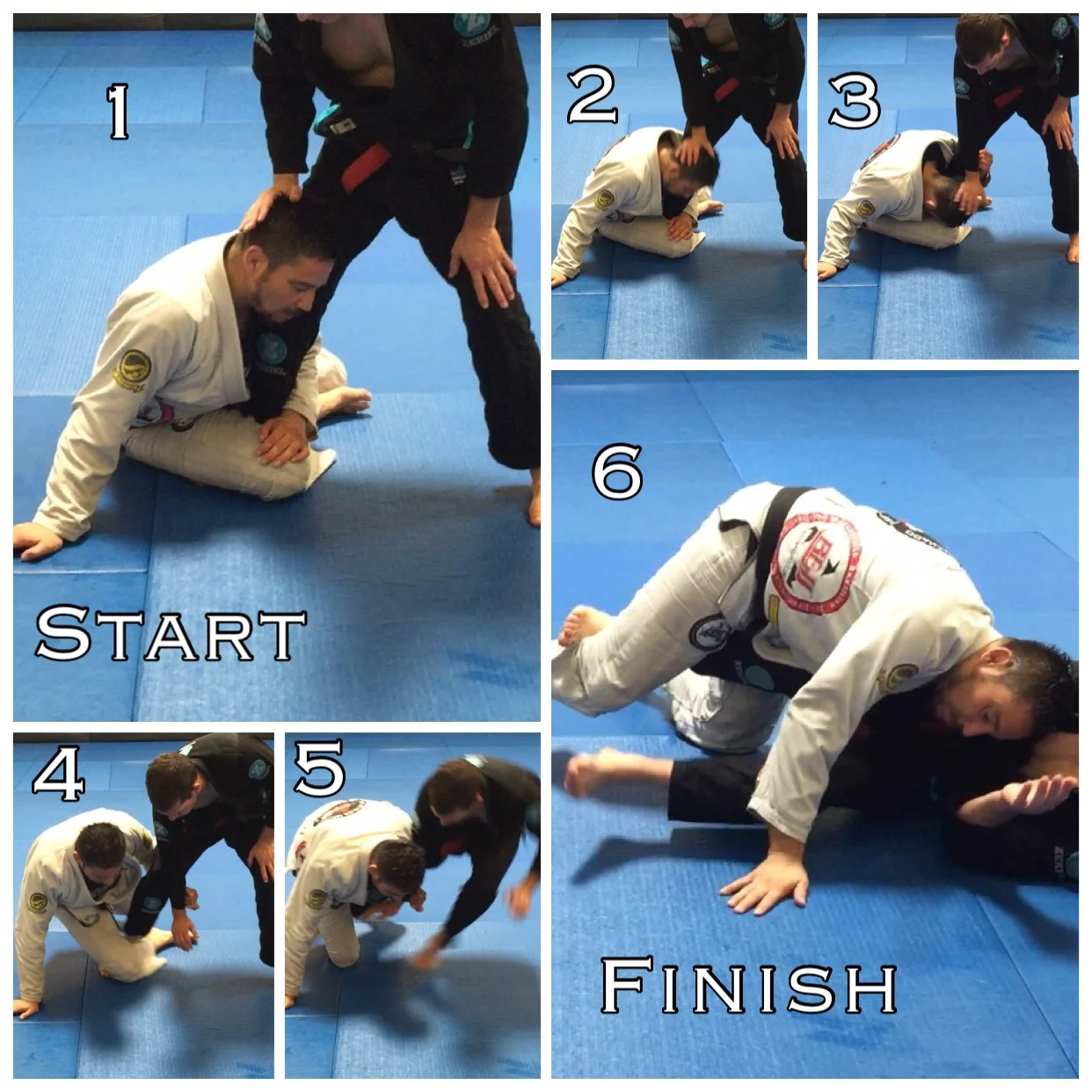 Single Leg take down From Koala. This option works with or without grabbing their arm. However grabbing their sleeve provides several counter options. See example below.