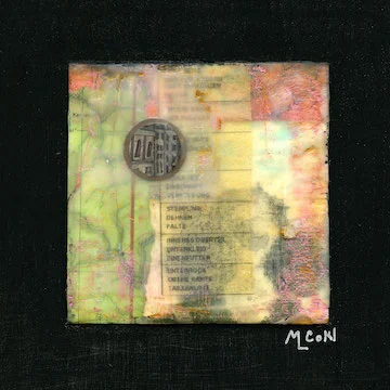 Consequences and the Deception (4x4 mixed media on 6x6 cradle board)