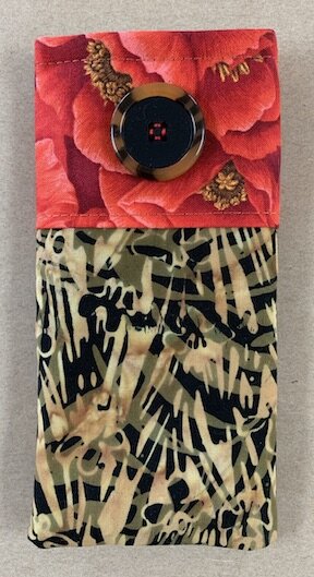 Red Poppies Glasses Case