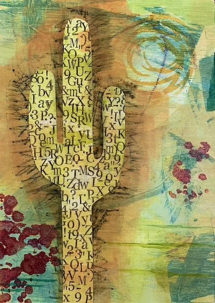 Saguaro #45. 5x7. $66.