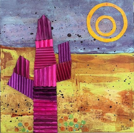 Saguaro #151 - 8x8" - $150