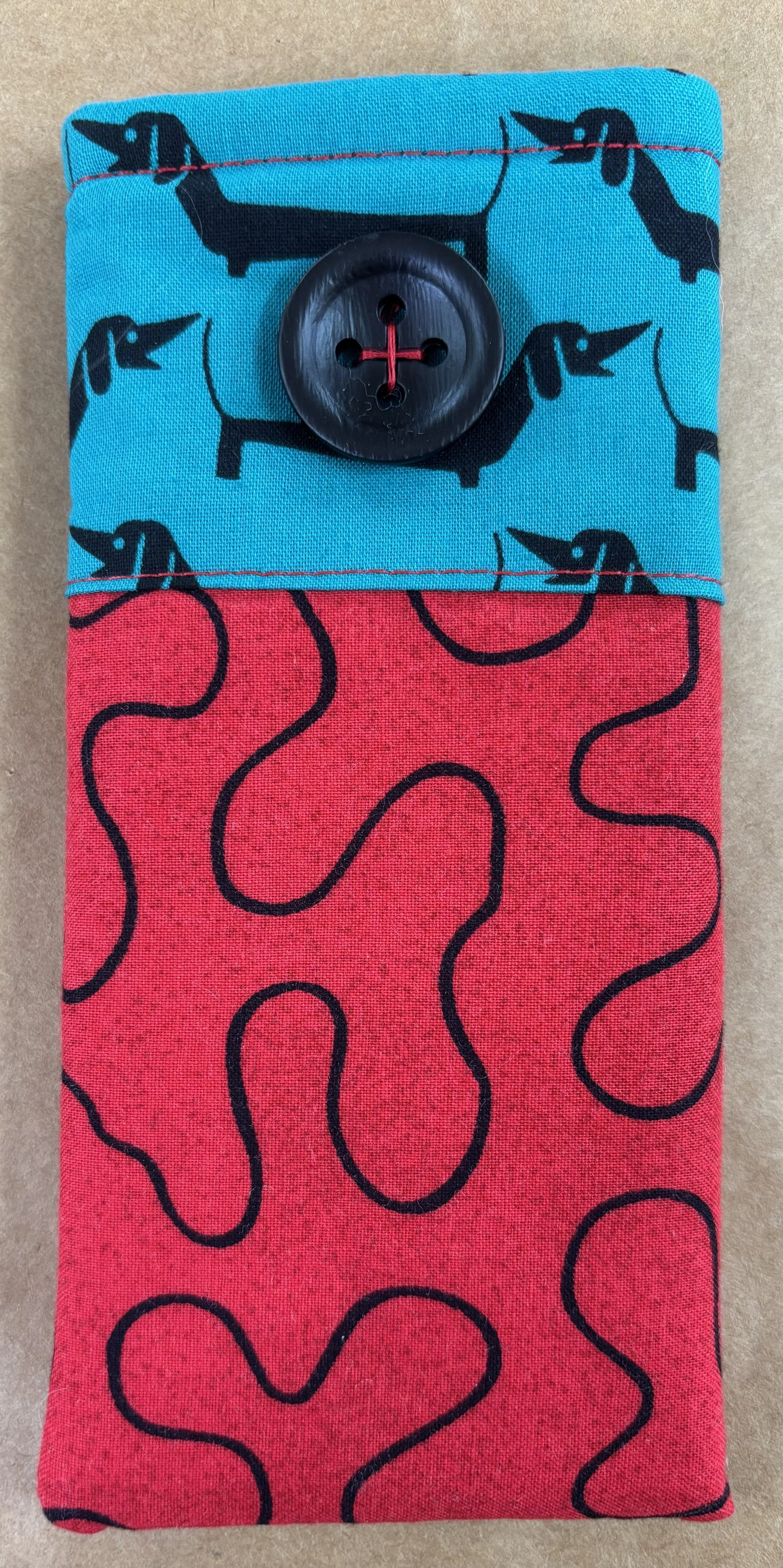 Abstract Dachshund Glasses Case