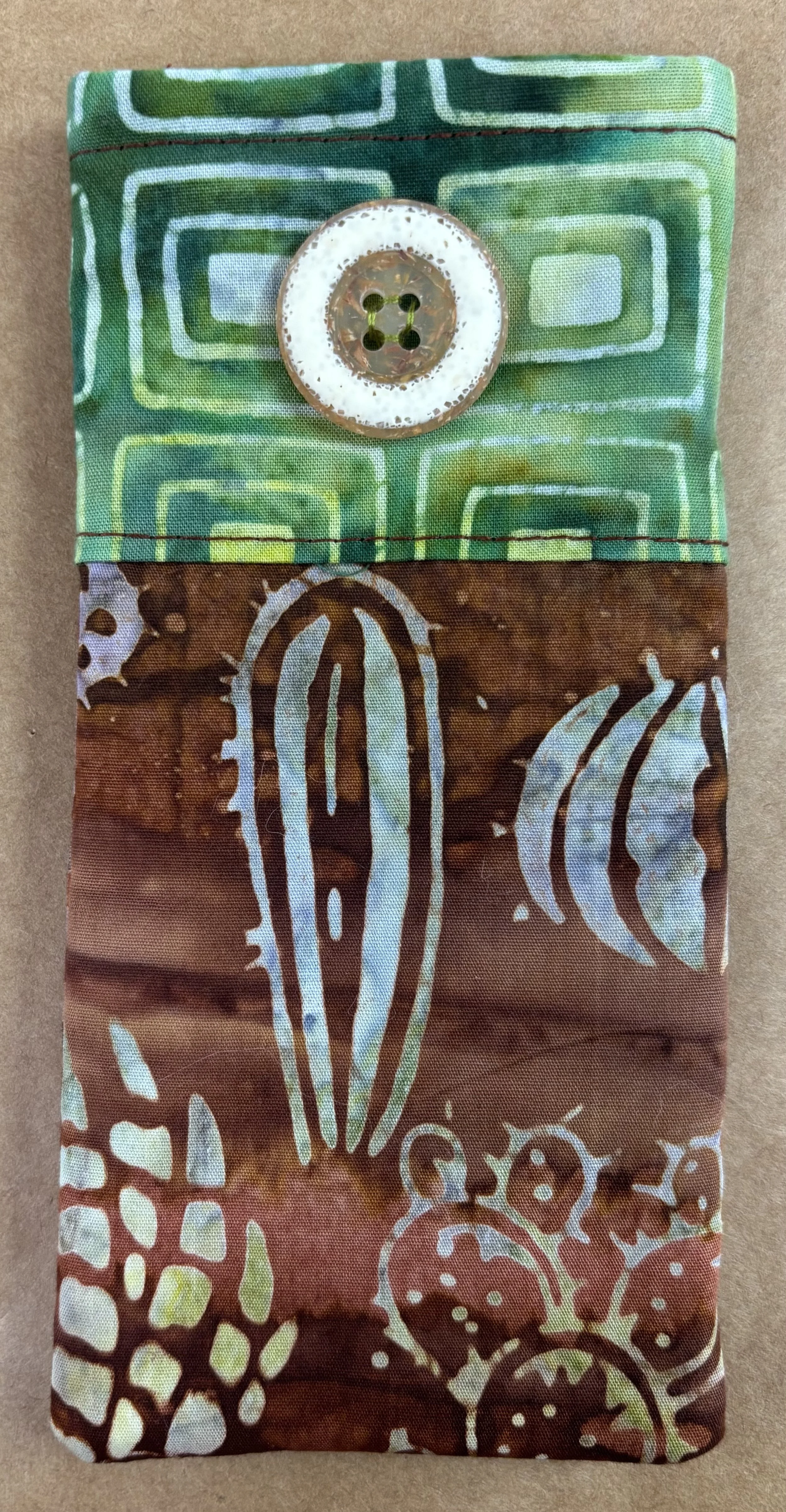 Batik Cactus Glasses Case