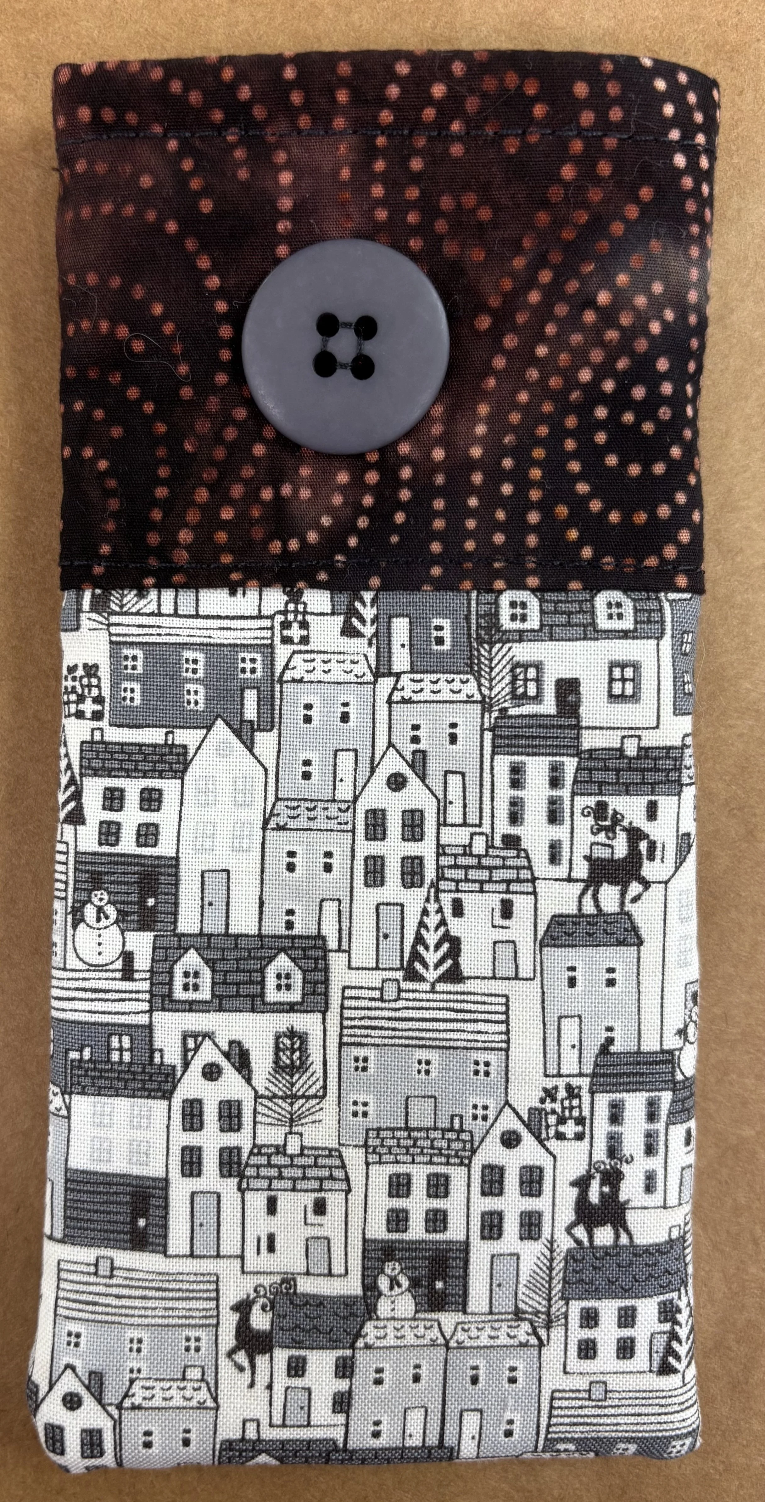 Black and White Glasses Case