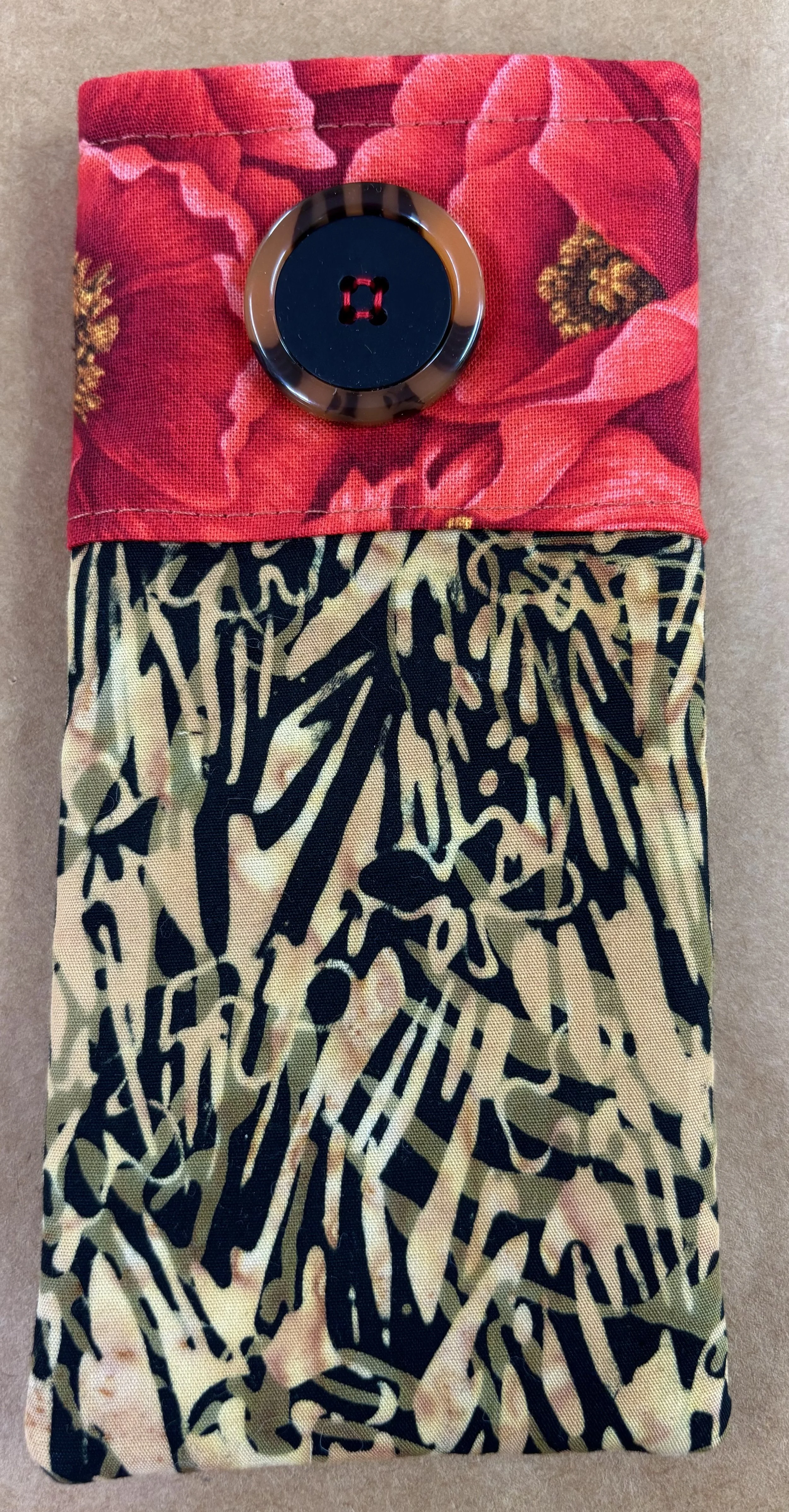 Red Poppies Glasses Case