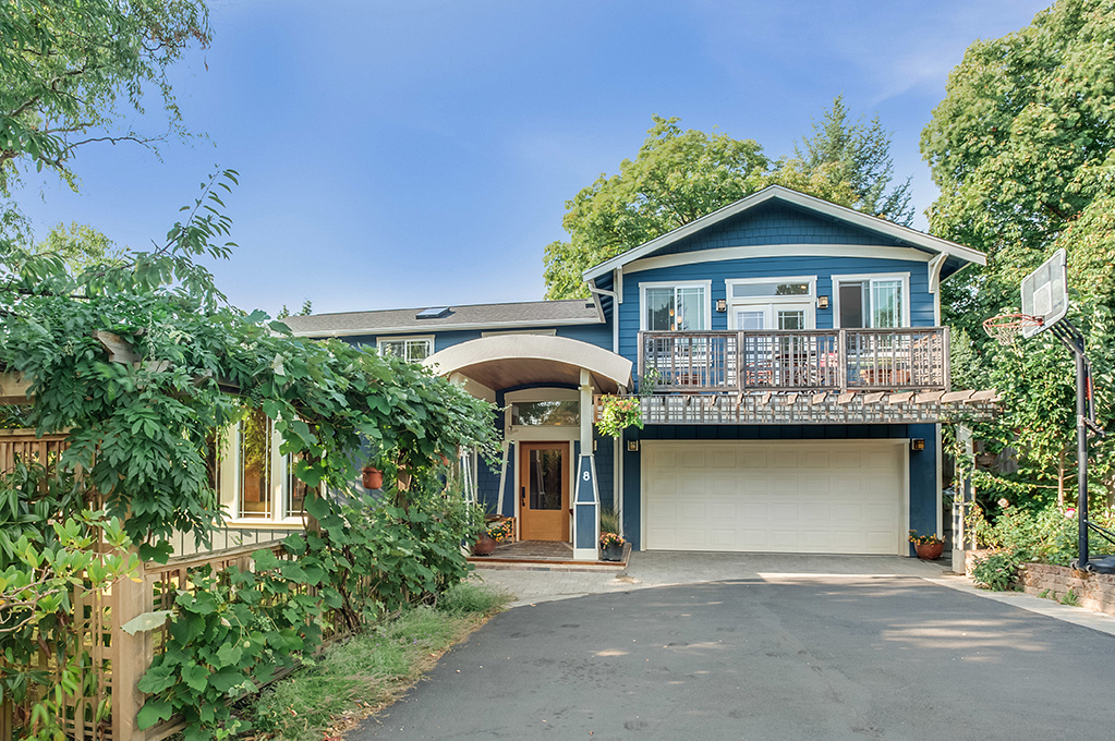 New Second Floor Addition adds an entry porch, Master Bedroom Suite and 3 kids bedrooms. See before photo below: