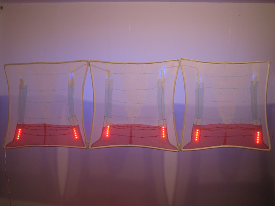 No. 3, from the series "Foldables with light" (installation view), ongoing.