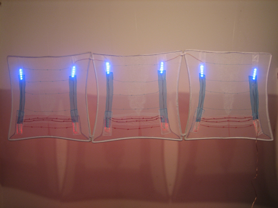 No. 3, from the series "Foldables with light" (installation view), ongoing.