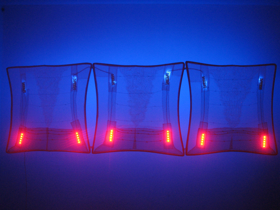 No. 3, from the series "Foldables with light" (installation view), ongoing.