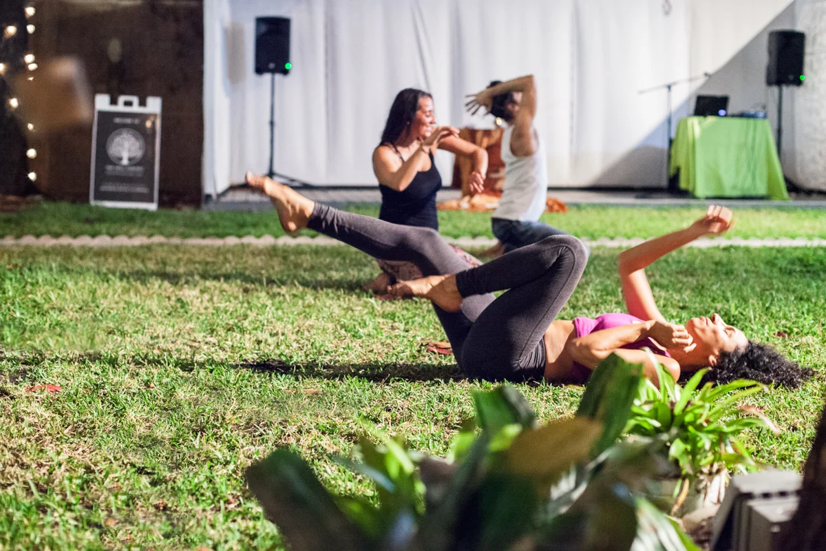 Holding JourneyDance practice outdoors at The Chill Concept, Wynwwod, Miami, FL., 2015. Photo: Pipe Yaguas