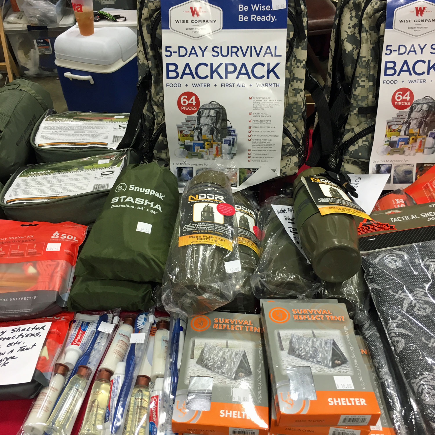 Nations Gun Show, Survival Backpack