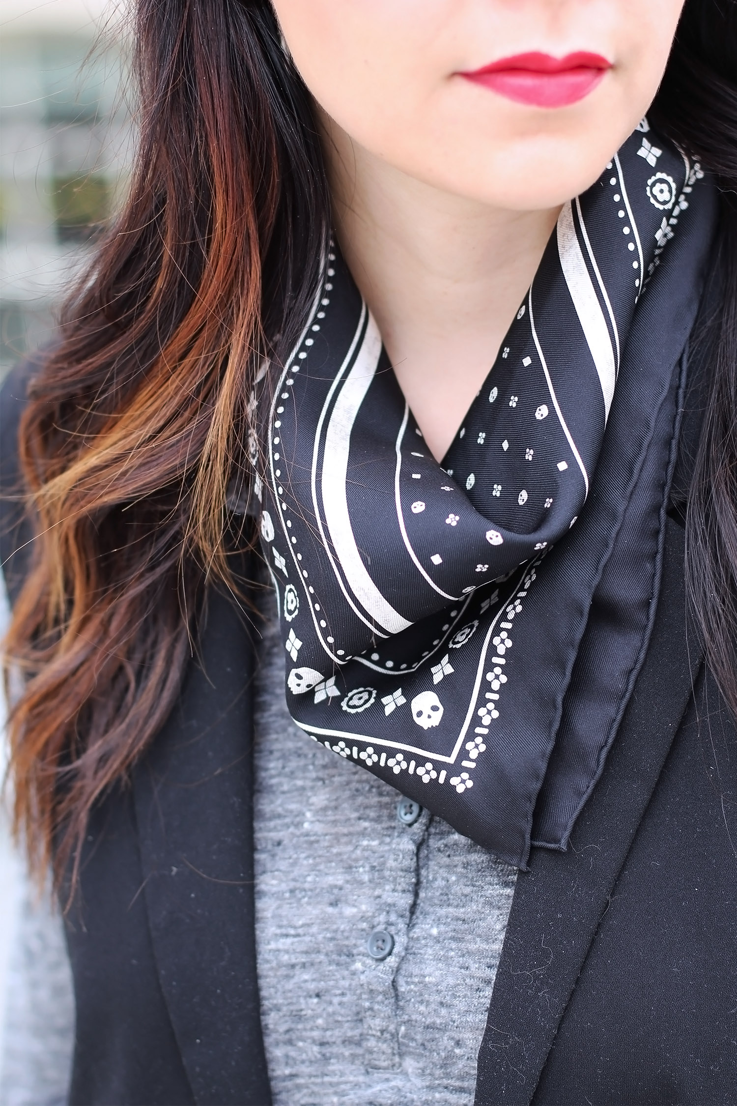 Coach Neckcarf Skull Bandana